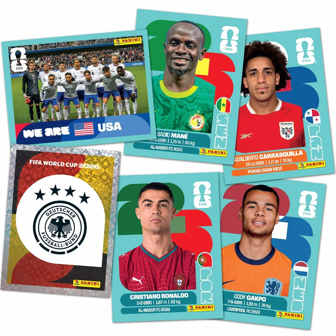 Panini Collezione ufficiale di adesivi FIFA World Cup 2026™ (scatola da 100 sacchetti)