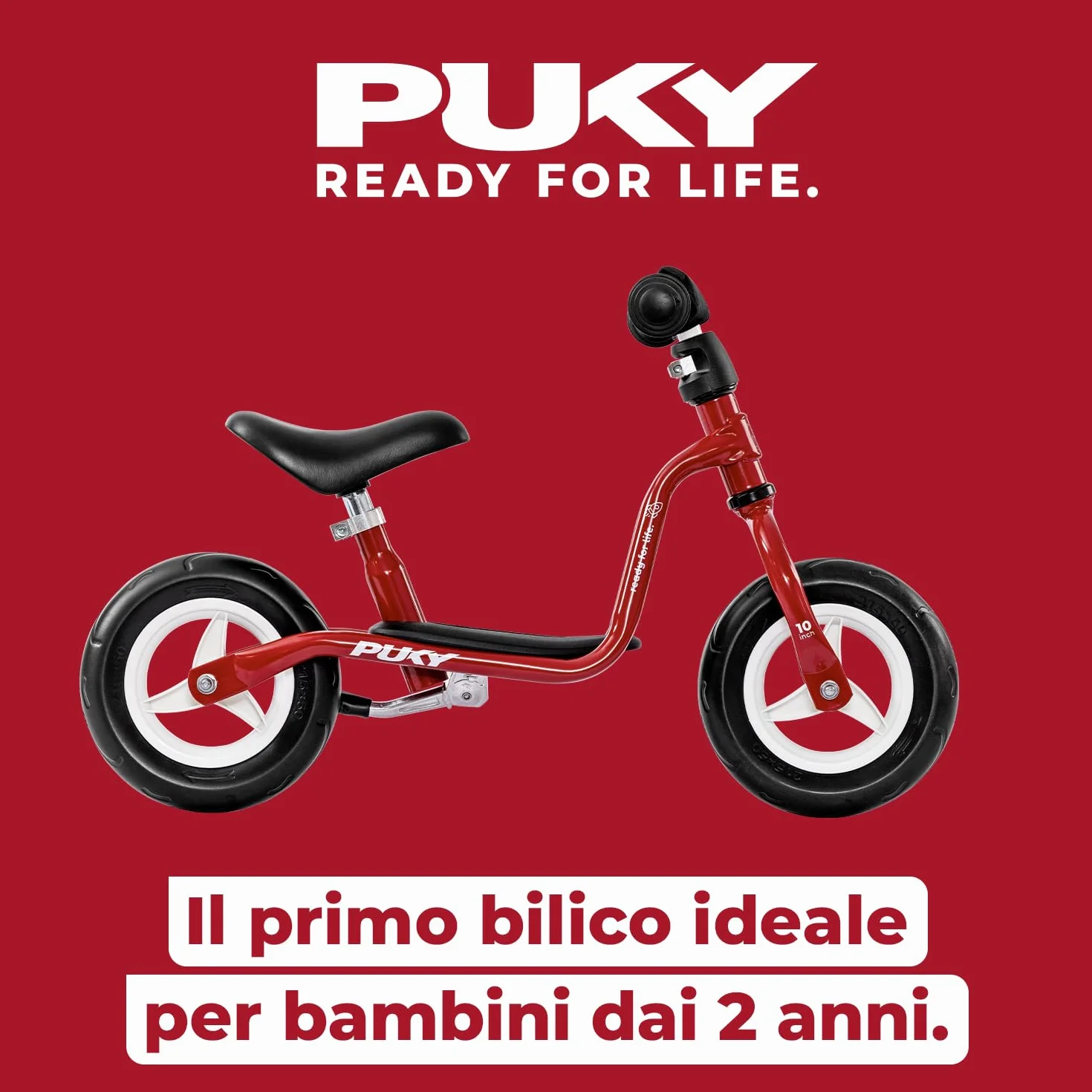 PUKY Draisienne di 2 Anni LR M Pigeon Cile Red
