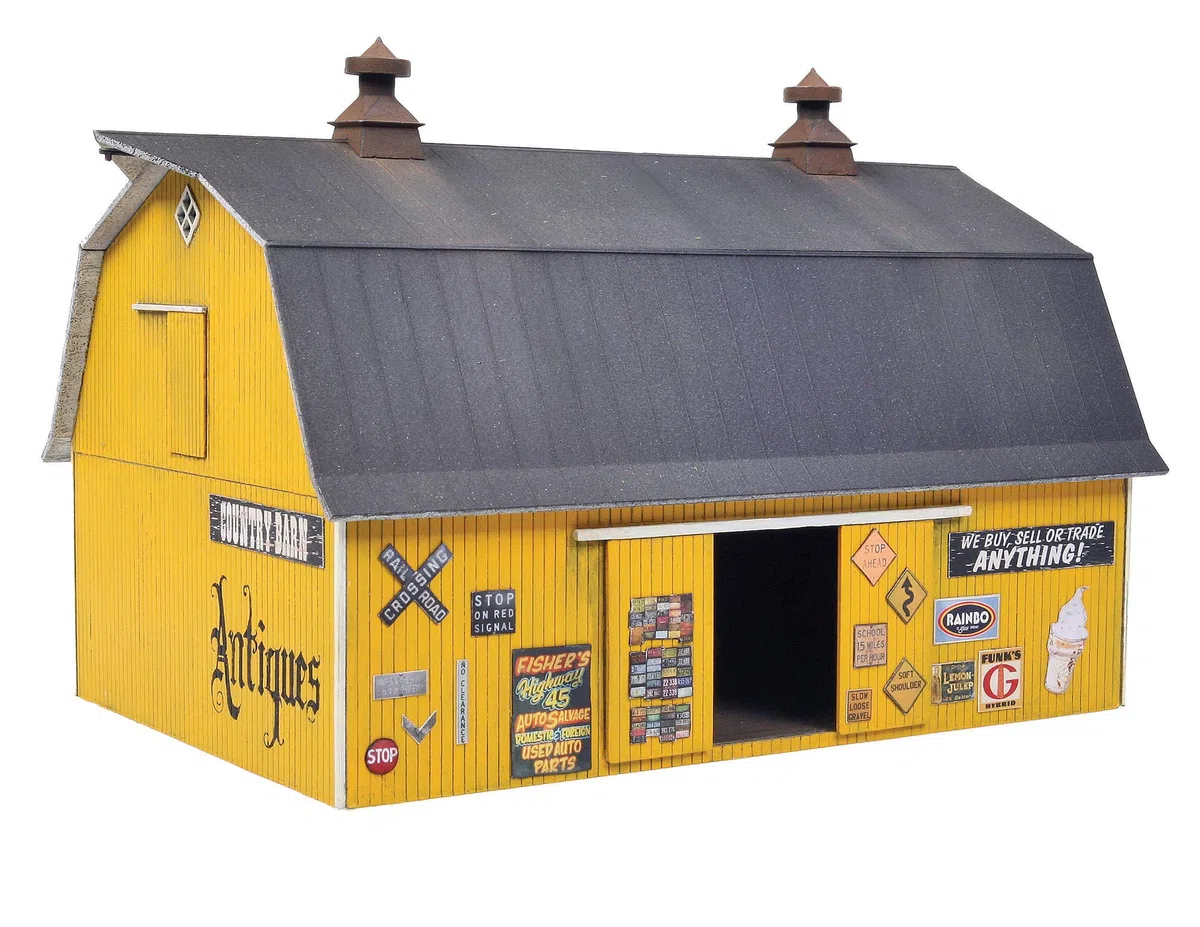 Walthers Cornerstone Scale Antiques Barn Kit 1:87 HO 933-3339