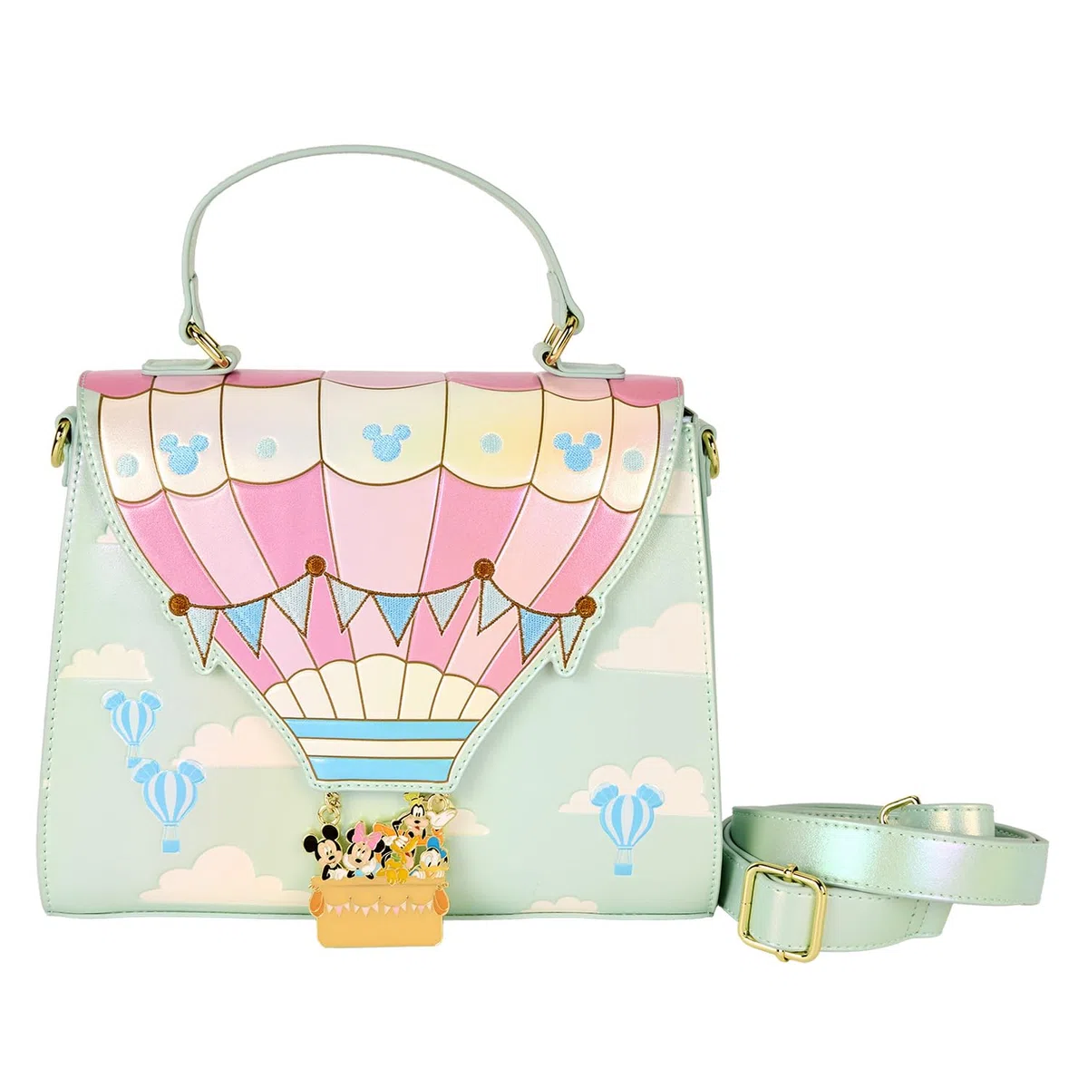 Loungefly Disney Mickey & Friends Borsa a tracolla con mongolfiera