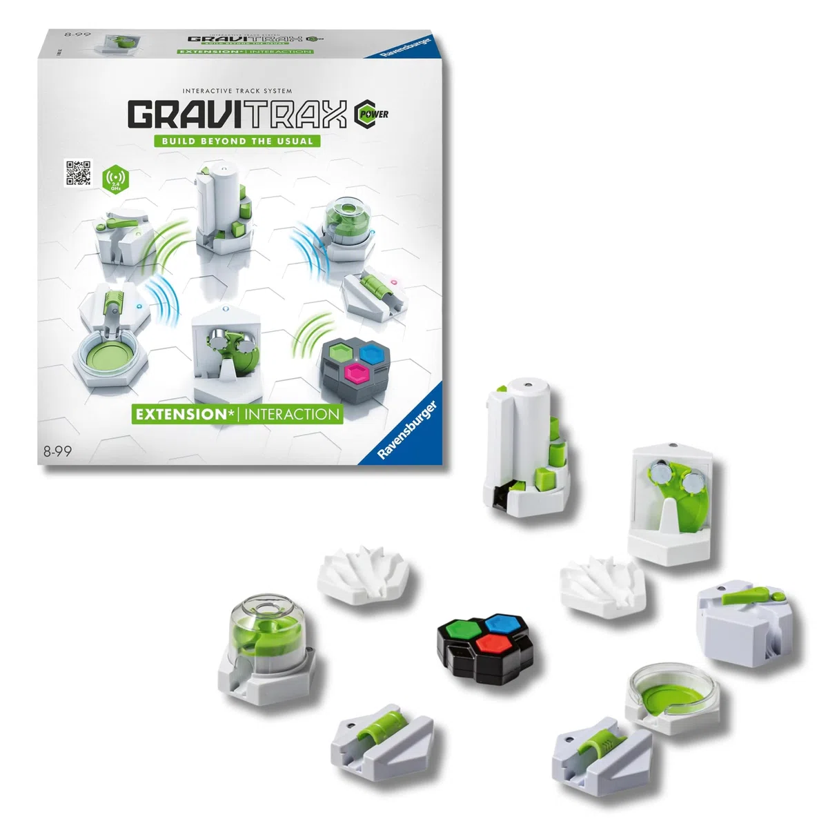 Ravensburger - GraviTrax Power Extension Interaction: Attiva elementi a distanza, Accessorio pista biglie, Gioco STEM 8+ anni e adulti, Non giocabile da solo, Compatibile con tutti i GraviTrax