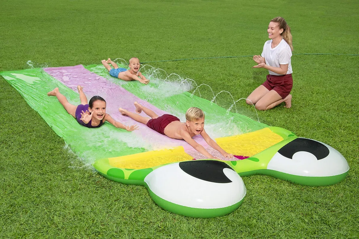 Bestway Scivolo d'Acqua per Bambini Frog 3 Anni+