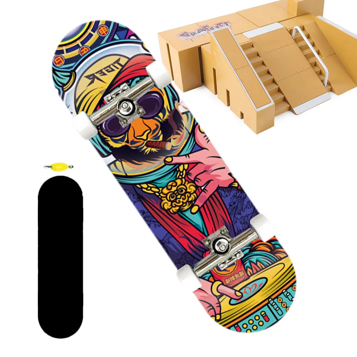 Fingerboard per bambini, skateboard da dito, Tavole per bambini in legno, Piccoli giocattoli da dito, skateboard da dito colorato per bambini dai 6 anni in su