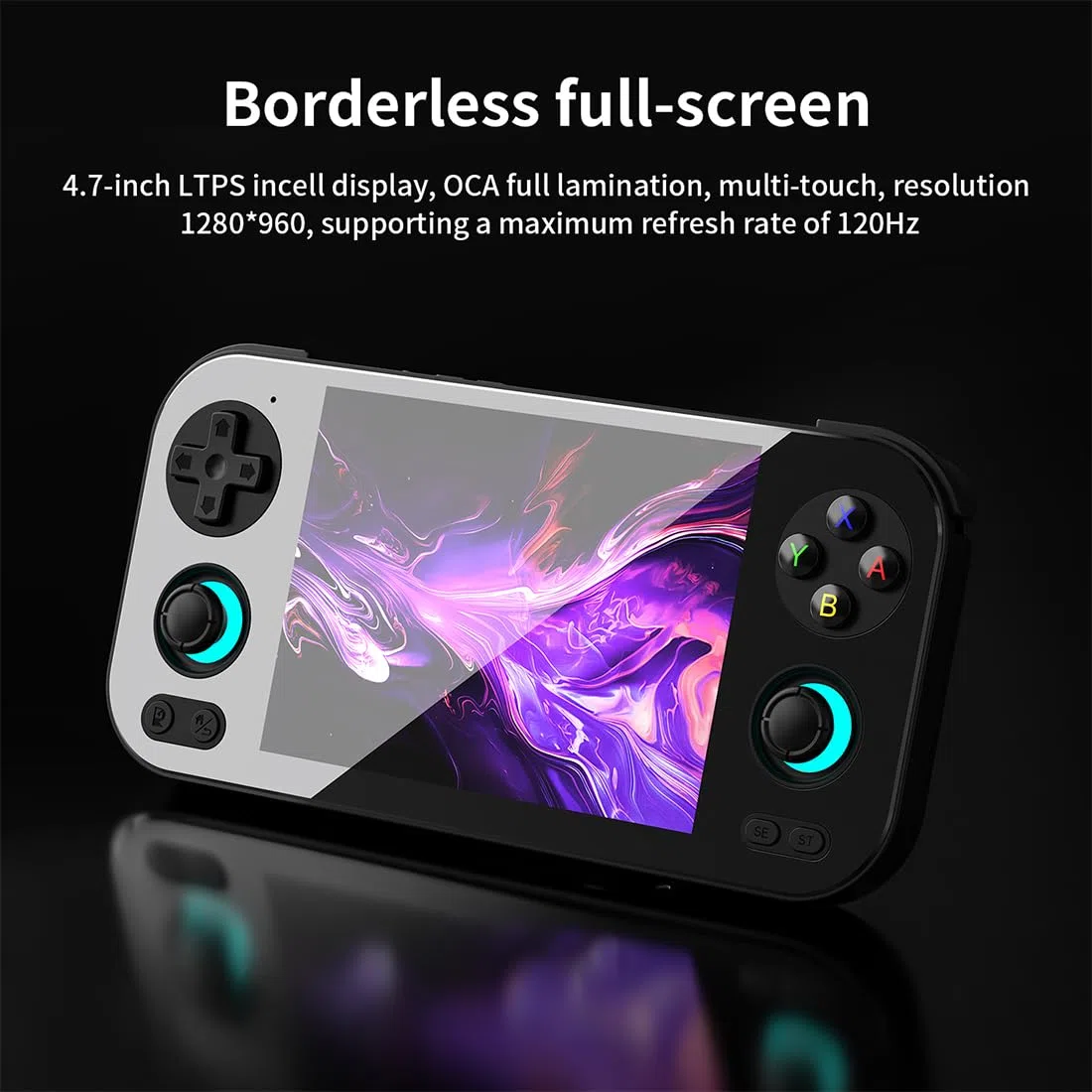 RG476H - Console portatile da 4,7 pollici, design retrò, in lega di alluminio (8 + 128 GB), grande capacità di espansione della memoria, supporta il downloader RixelHK, la prima scelta per gli