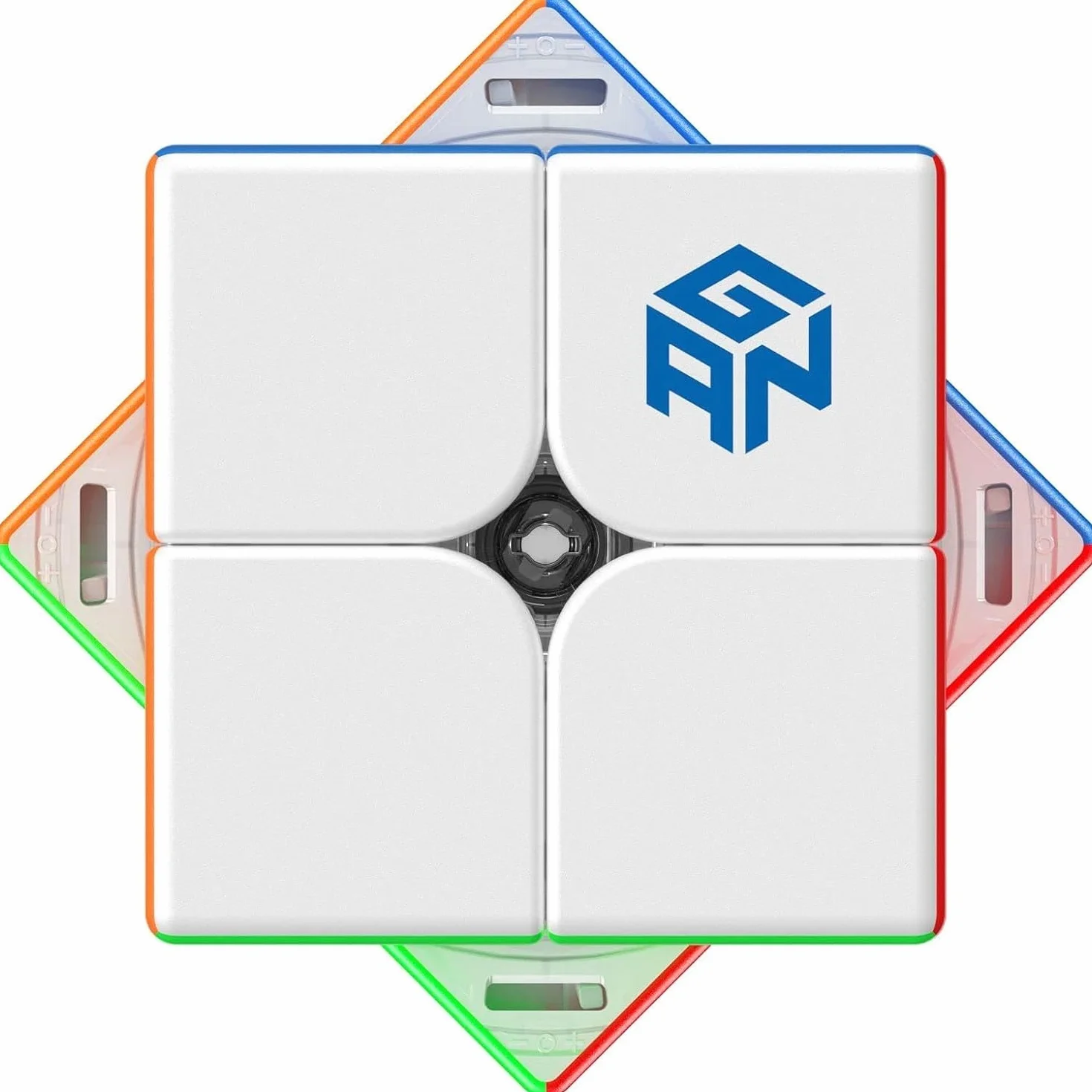 Bukefuno GAN251 M Pro 2x2 Magnetic Cube Gans Mini Speed GAN251 Pro 63 2x2 Magneti senza adesivi 2021 Magic Puzzle (Flagship 251M Pro Superficie opaca)