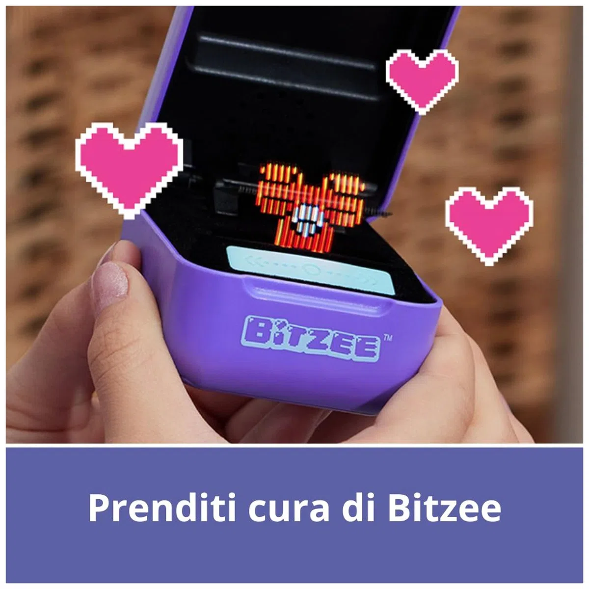 Bitzee Viola Cucciolo Digitale Interattivo Animale Elettronico Virtuale 15 Personaggi Collezionabili Giochi Bambini 5+