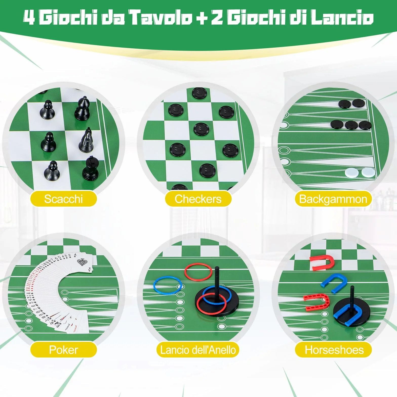 RELAX4LIFE 12 IN 1 Tavolo da Gioco Multifunzionale, Set da Tavolo Multigioco Calcio Balilla Ping Pong Air Hockey Scacchi Bowling, per Casa Ufficio Bar