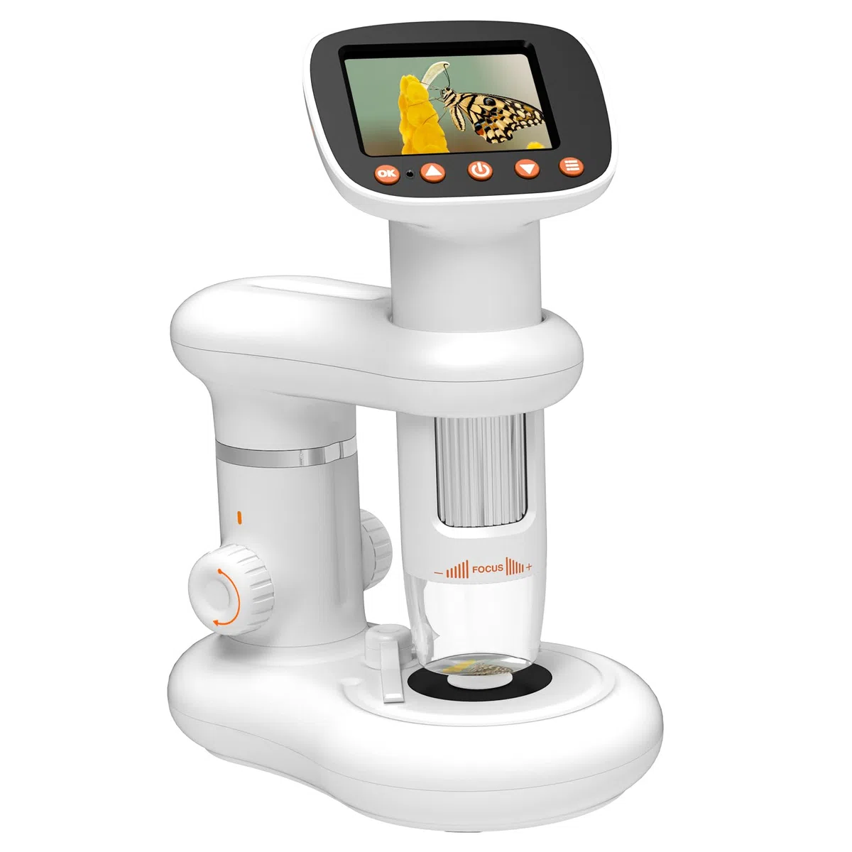 HOMEASY Microscopio Digitale per Bambini con HD Display 50X-1000X Ottica Regolabile e Doppia Luce LED Accessori Inclusi per Osservazione di Insetti Piante e Campioni 16GB SD Card Portable Educativo