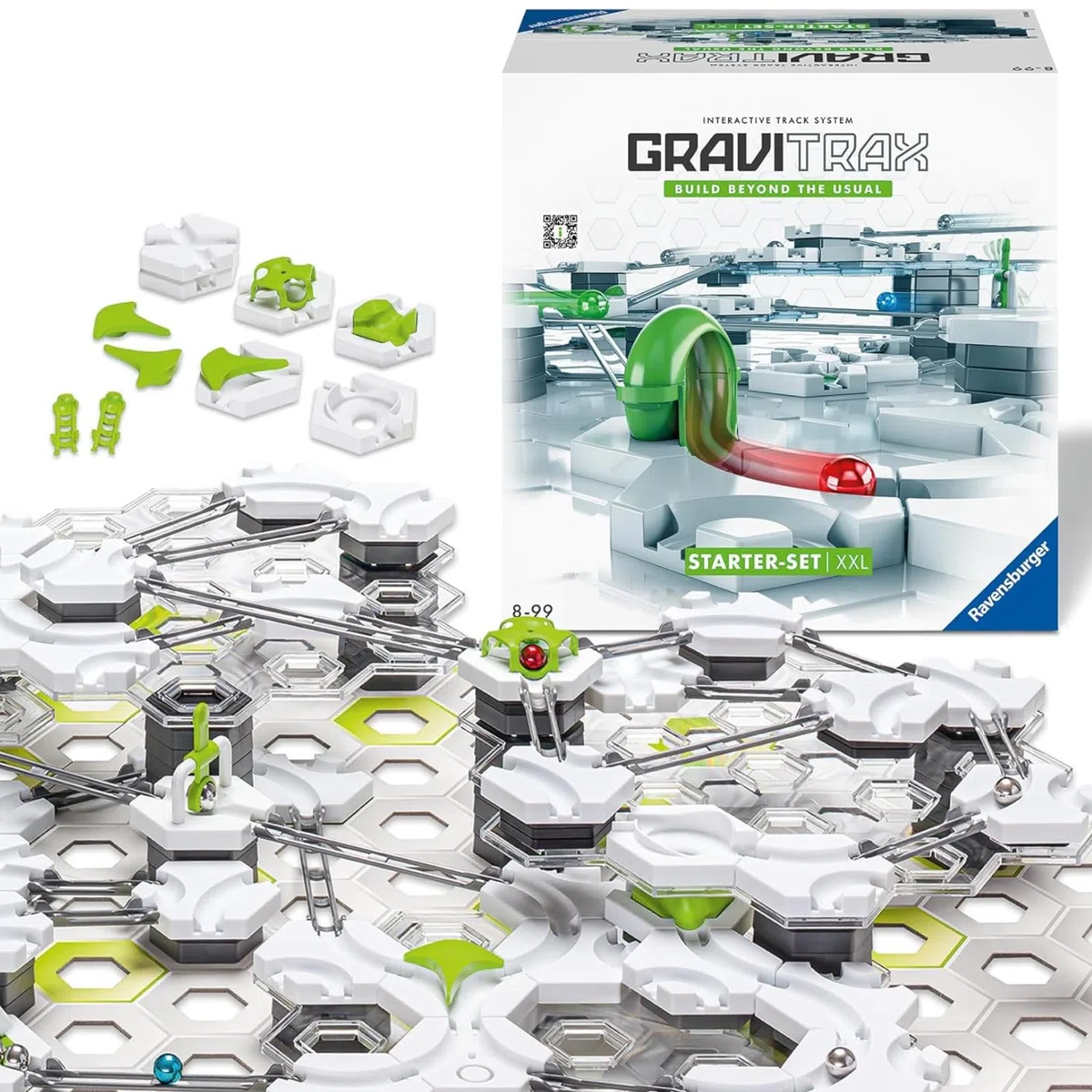 Ravensburger - Gravitrax Starter Set XXL | Pista Biglie Con 242 Pezzi | Rompicapo Bambini Con Le Biglie | Giochi Bambino 8 Anni Maschio | Giochi Per Bambini Compatibili Con Tutti I Gravitrax