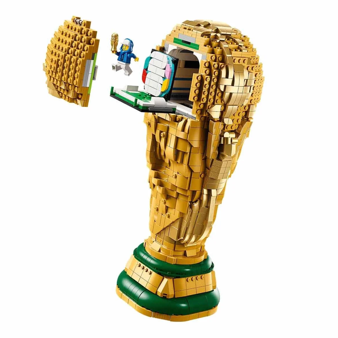 LEGO Editions Trofeo Ufficiale della Coppa del Mondo FIFA 43020 Kit di Modellismo Fai da Te 3D con Minifigure da Collezione