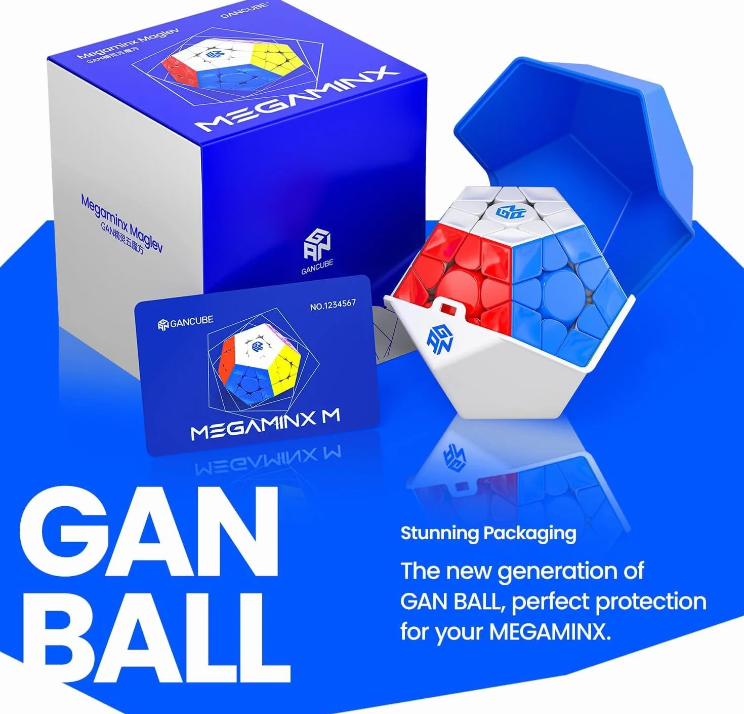Bukefuno Megaminx MagLev UV V2 Speed Magic Cube Puzzle 120 magneti Megaminx Pentagonal Speed Cube magnetico senza adesivo rivestimento UV Base nera