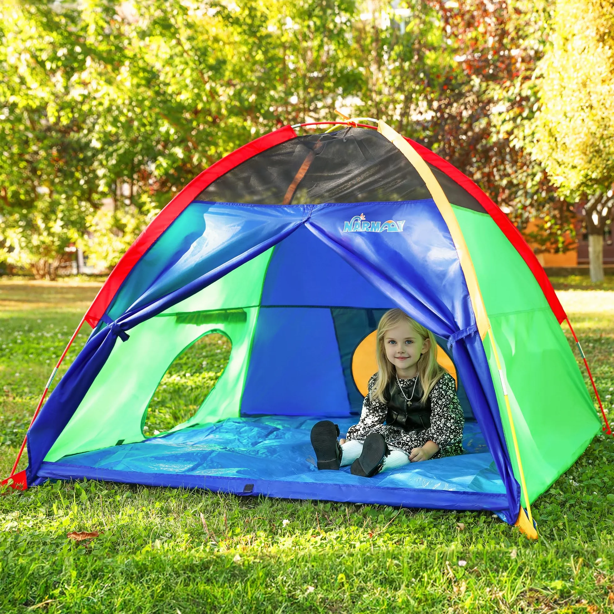 NARMAY Tenda da gioco a cupola Easy Fun per bambini 152 x 152 x 111 cm