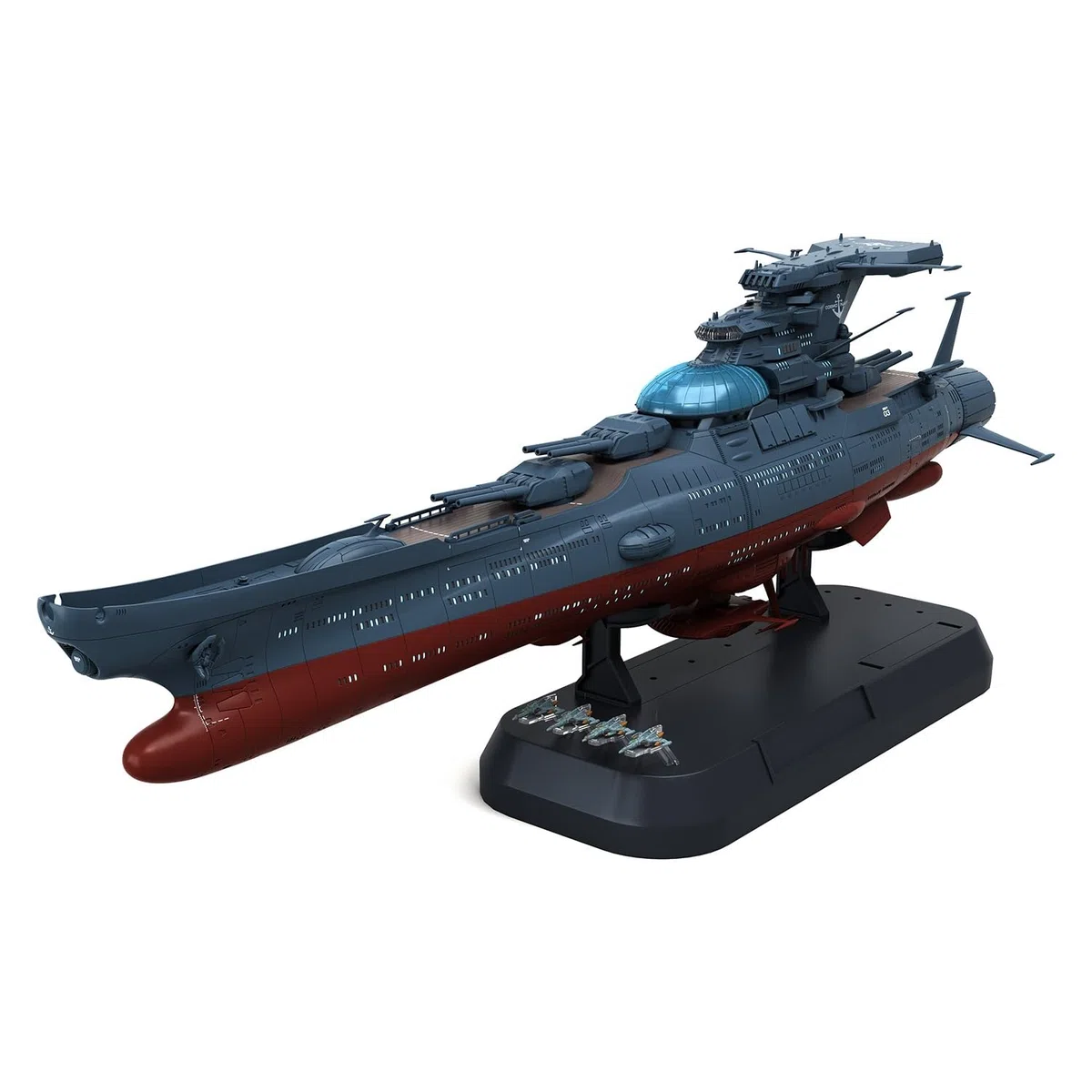 Bandai Battleship Yamato 3199 Wave Motion Experiment Ship Ginga 1:1000 Scale Model Kit