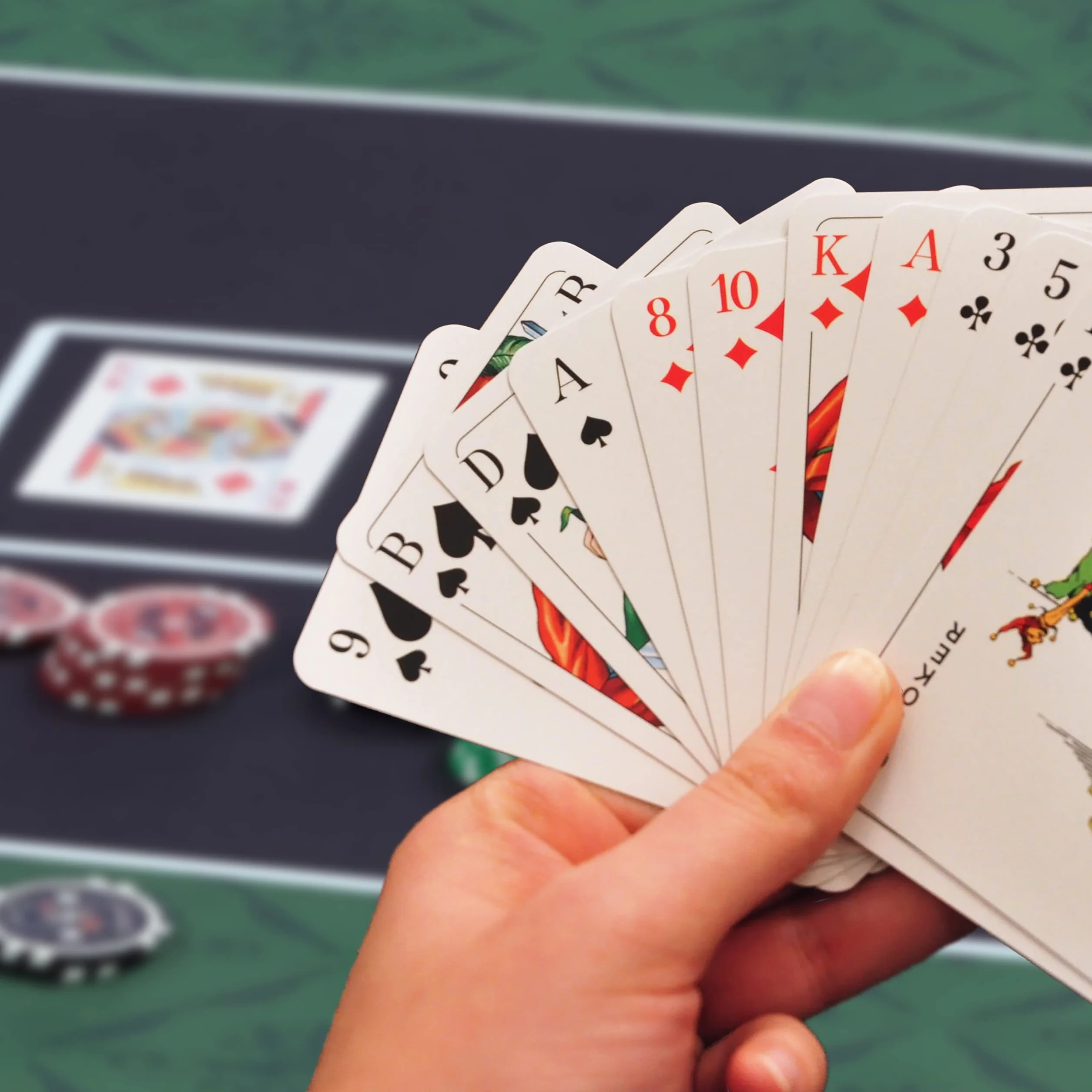 Relaxdays Tappeto da Poker 180x90 cm Texas Holdem, Panno Rettangolare in Poliestere, Verde Nero