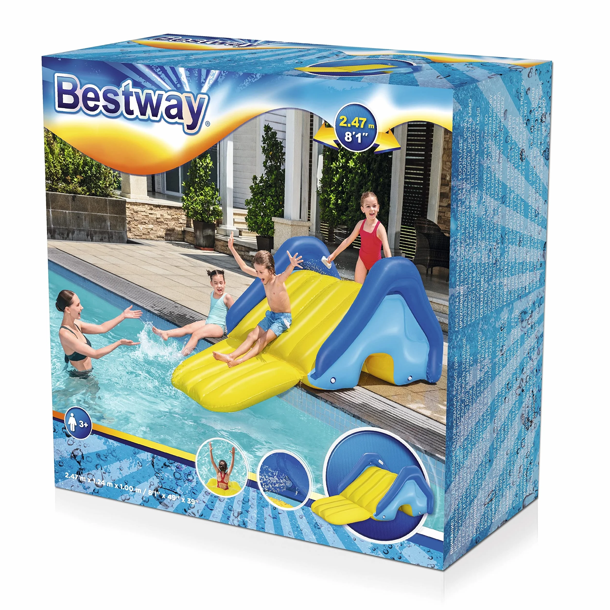 Bestway Giant Pool Water Slide 8'1" x 49" x 39"