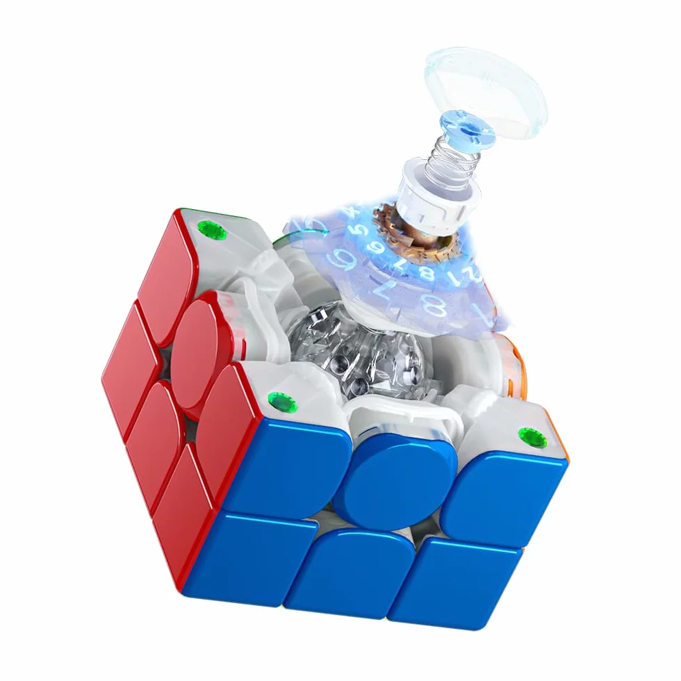 Moyu Weilong V11 2025 Speed Cube 3x3 Senza Adesivi Cubo Puzzle 3x3 Tensione Regolabile 64 Magneti 3 per 3 Liscio Professionale Magnetico Master Cube (Versione UV a Nucleo Sferico)