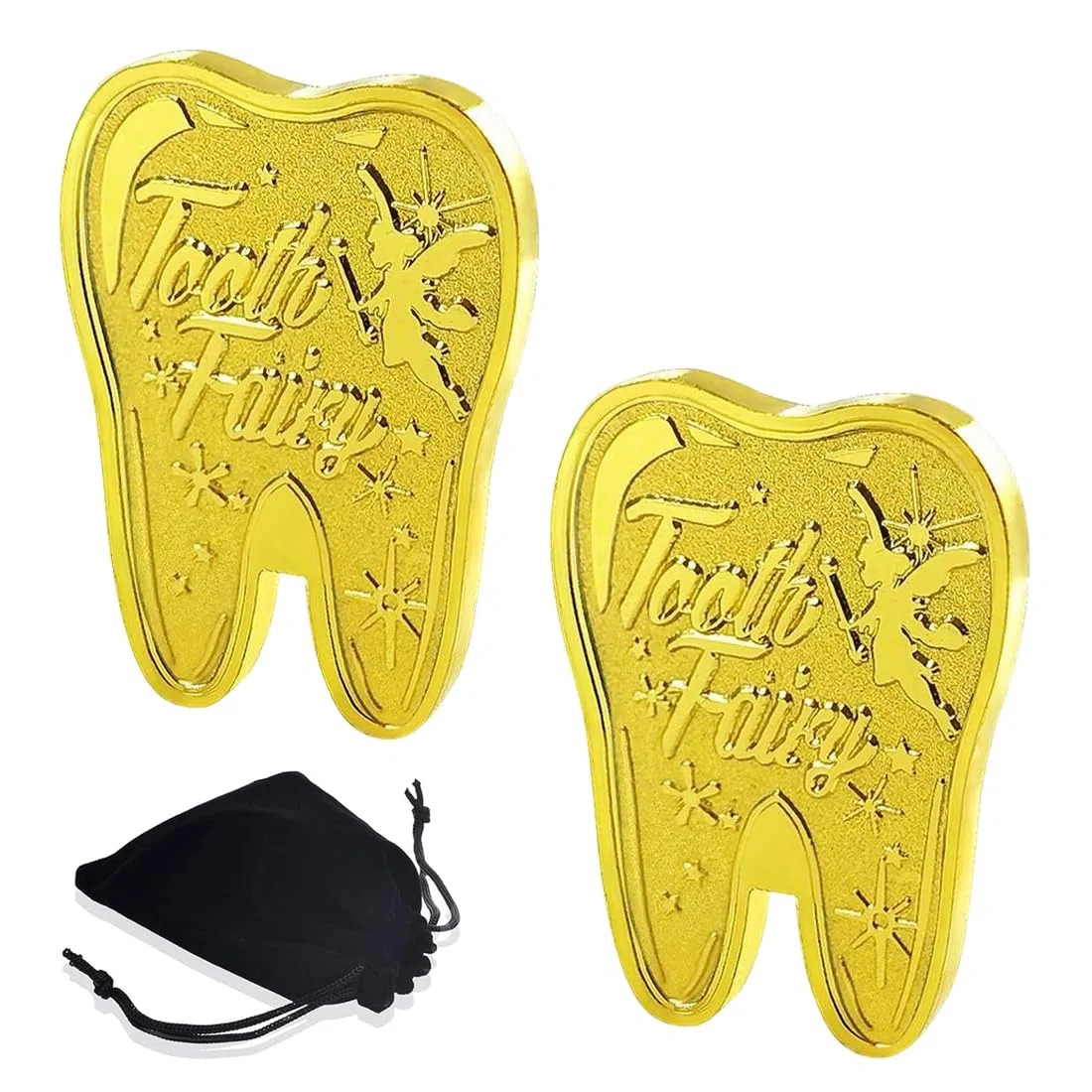 Monete Fata dei Denti d'Oro, Regalo Fatina dei Denti, Set Fata dei Dentini, Moneta Commemorativa