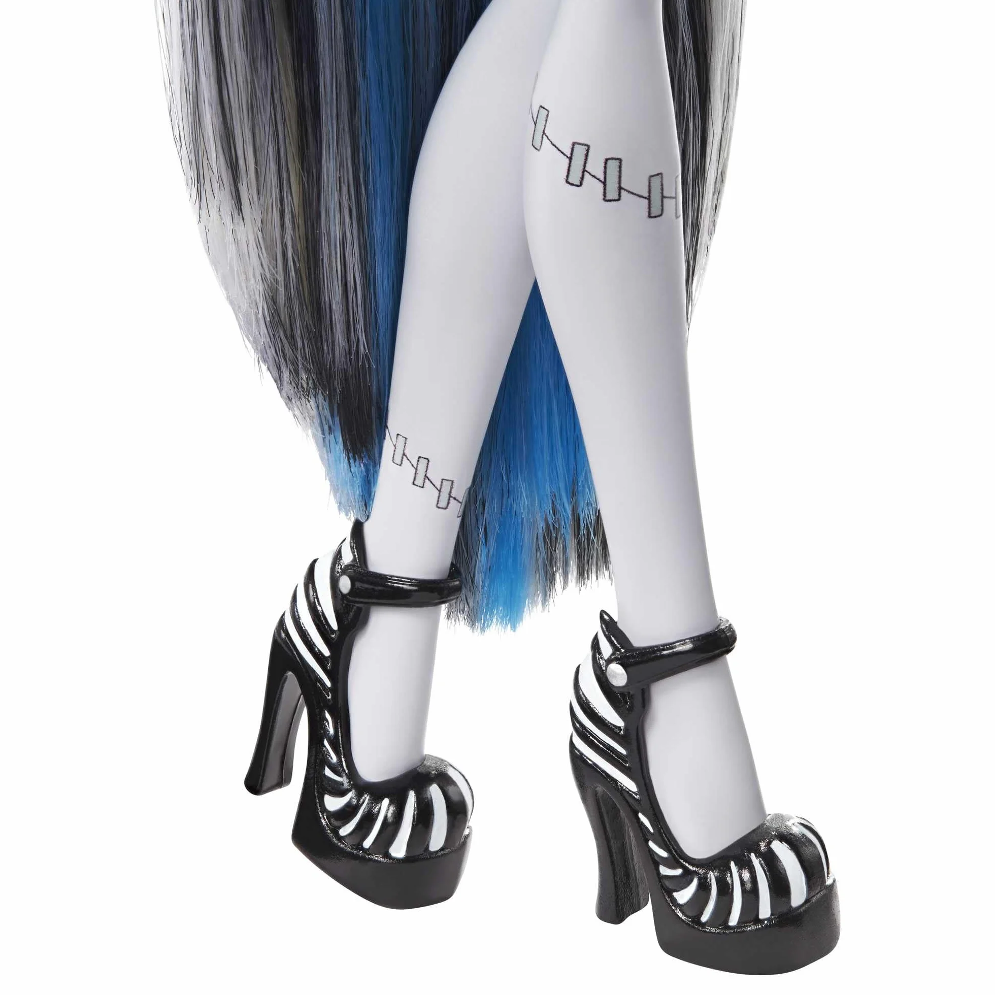 Monster High Reel Drama - Frankie Stein, bambola da collezione in stile bianco e nero con accessori, poster cinematografico a tema film dell'orrore incluso, giocattolo per bambini, 6+ anni, HKN29