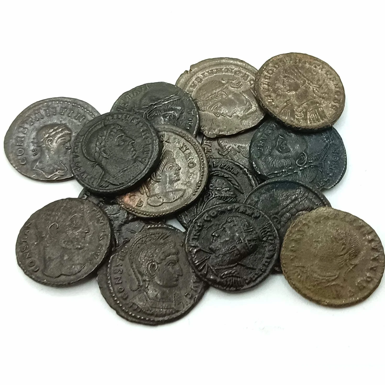 IMPACTO COLECCIONABLES | Autentica Moneta Antica dell’Impero Romano | Moneta Originale di Costantino I il Grande, il Primo Imperatore Cristiano | Include Certificato di Autenticità