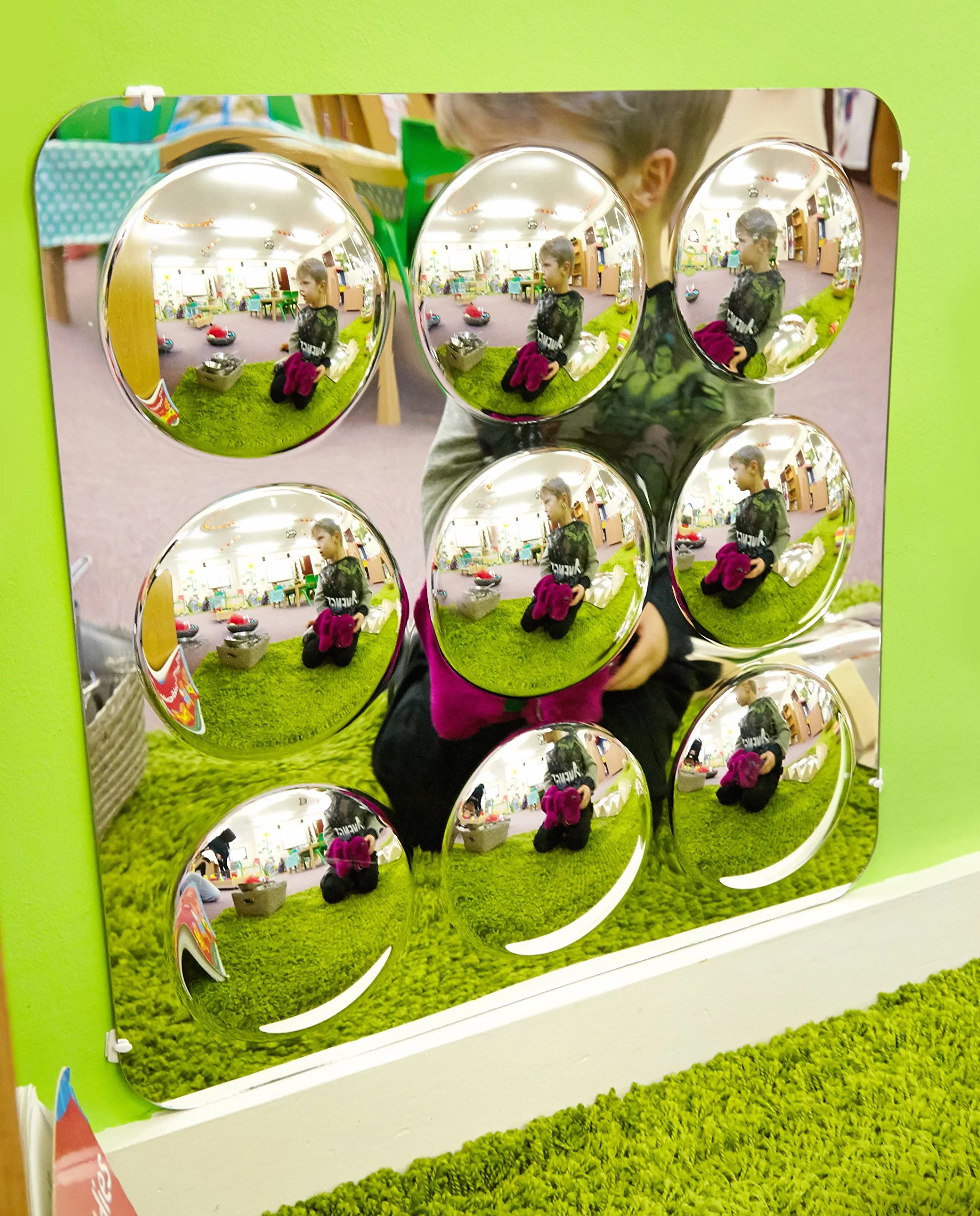 TickiT 72408 Large 9-Domed Acrylic Mirror Panel