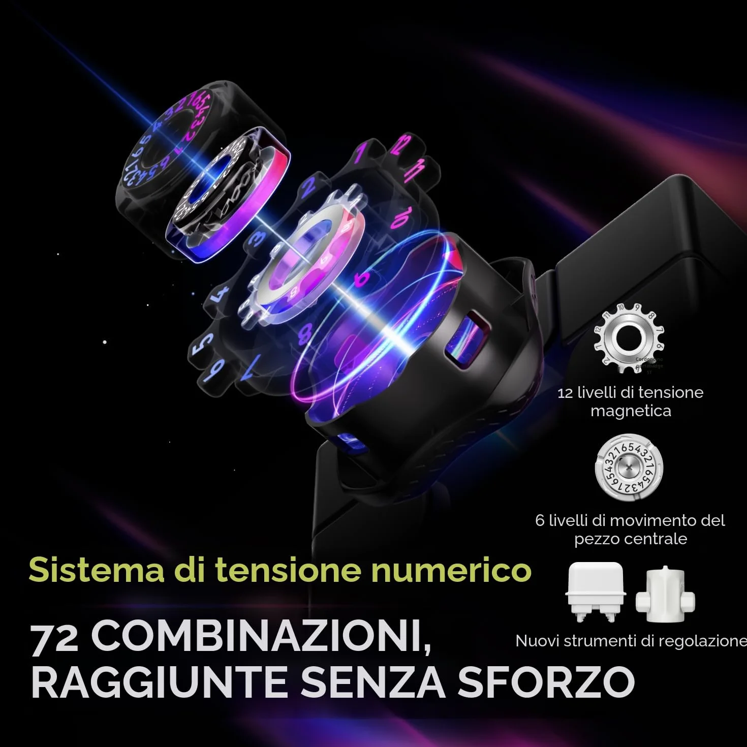 GAN16 Maglev Cubo di Velocità Professionale Magnetico Cubo Gan 3x3, 88 Punti Magnetici Speed Cube per 72 Livelli di Regolazione della Tensione, Adatto a Principianti ed Giocatori Professionisti