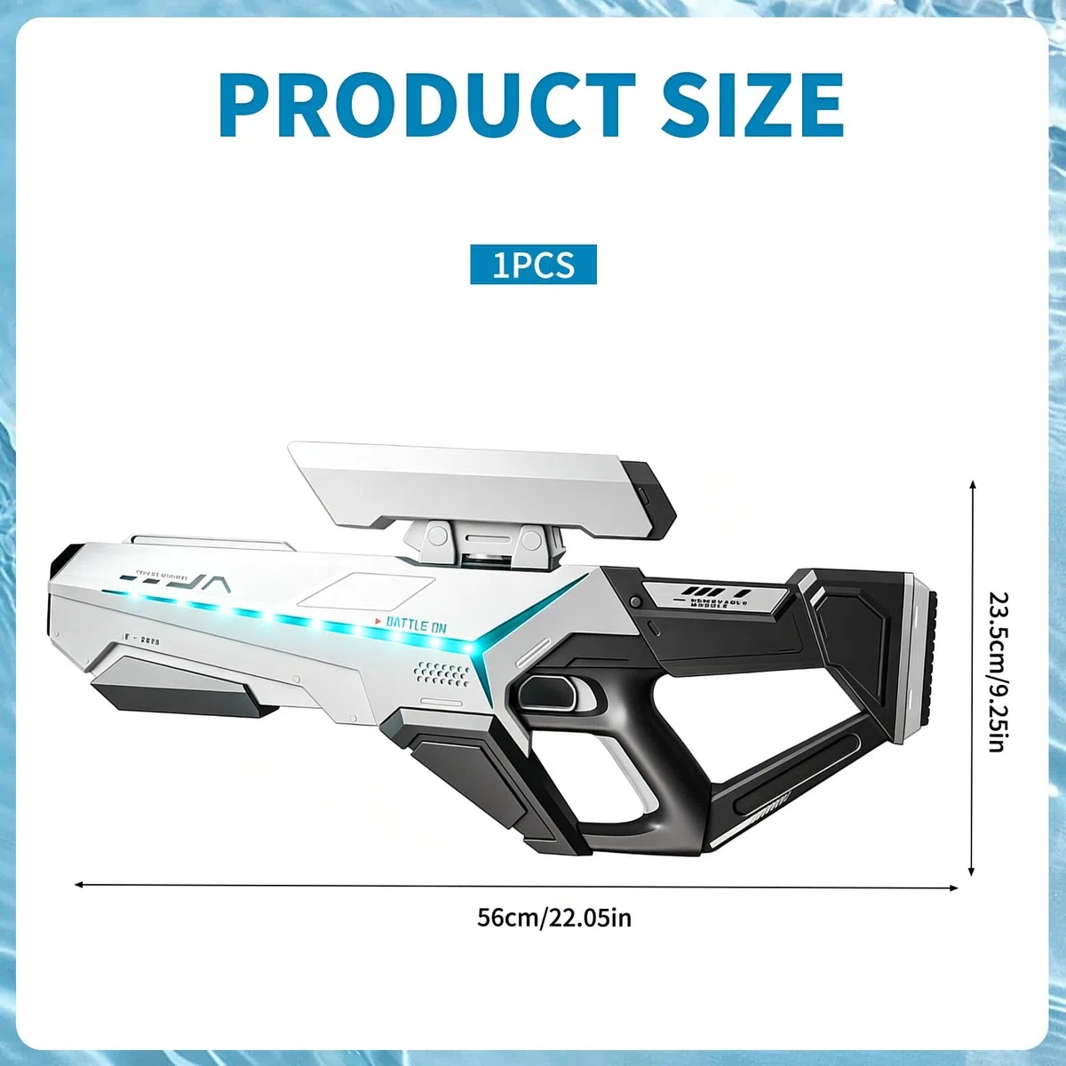 Pistola ad Acqua Elettrica,Water Gun,Pistole ad Acqua Potenti a Lunga Distanza,Pistole ad Acqua Automatica,Pistola ad Acqua Estiva,per Estivi Feste All'aperto,Piscina,Spiaggia