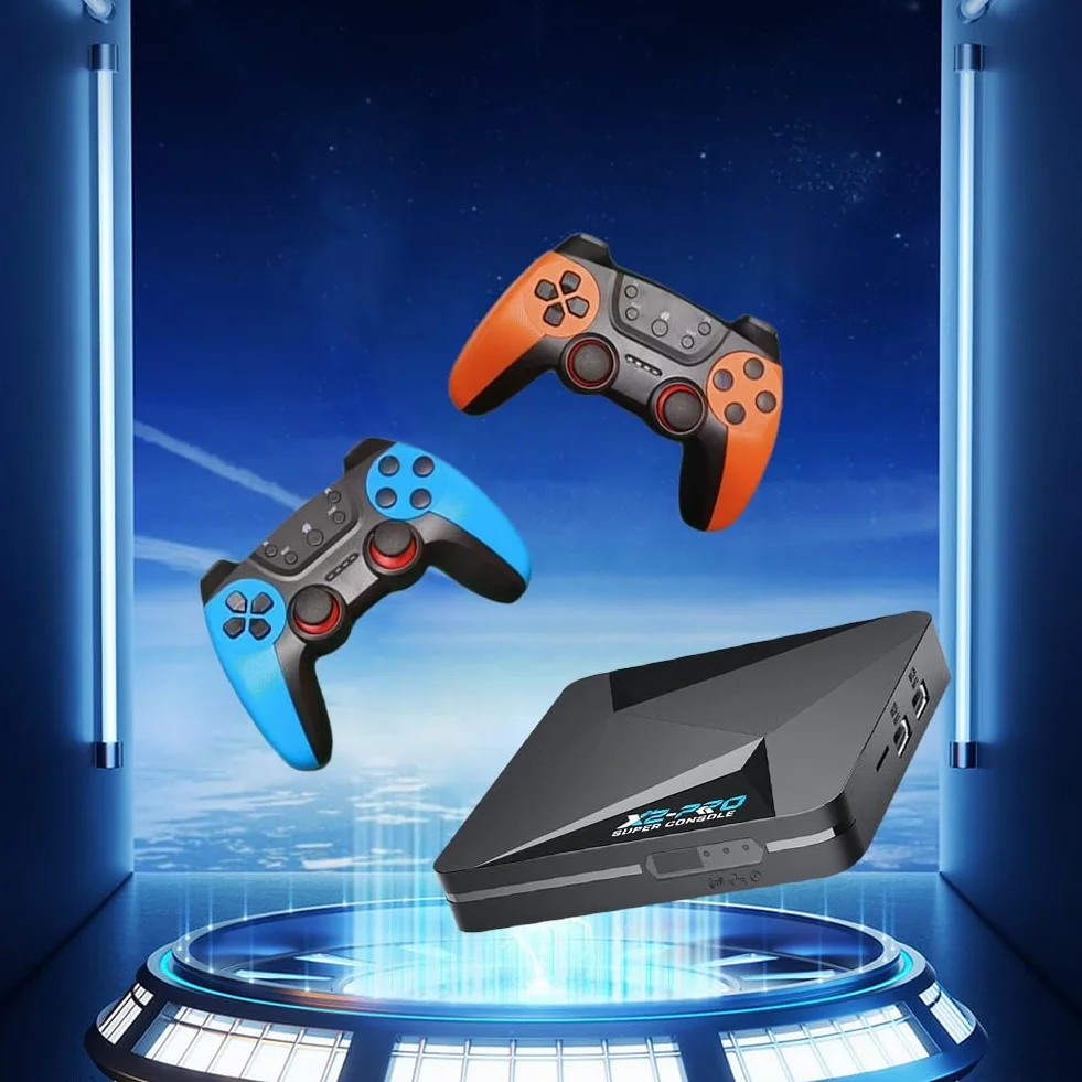 X2 Pro Console di Gioco Retro con 65000+ Giochi integrati Uscita 4K UHD Compatibile 9.0 ed emulatori per Arcade