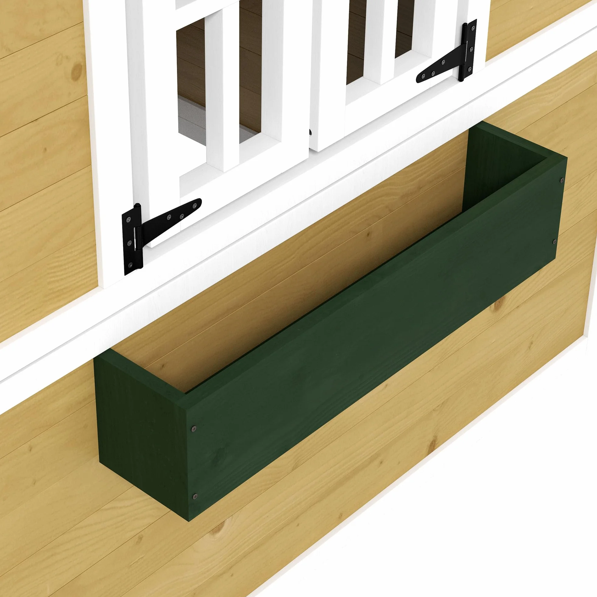 Outsunny Casetta da giardino in legno per bambini 114x126,4x135 cm