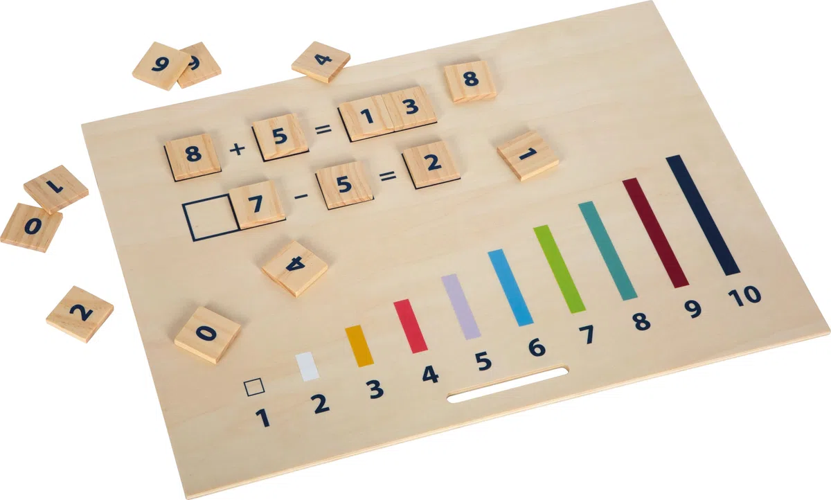 Small Foot Scatola didattica con regoli numeri educate in legno gioco matematico 12559