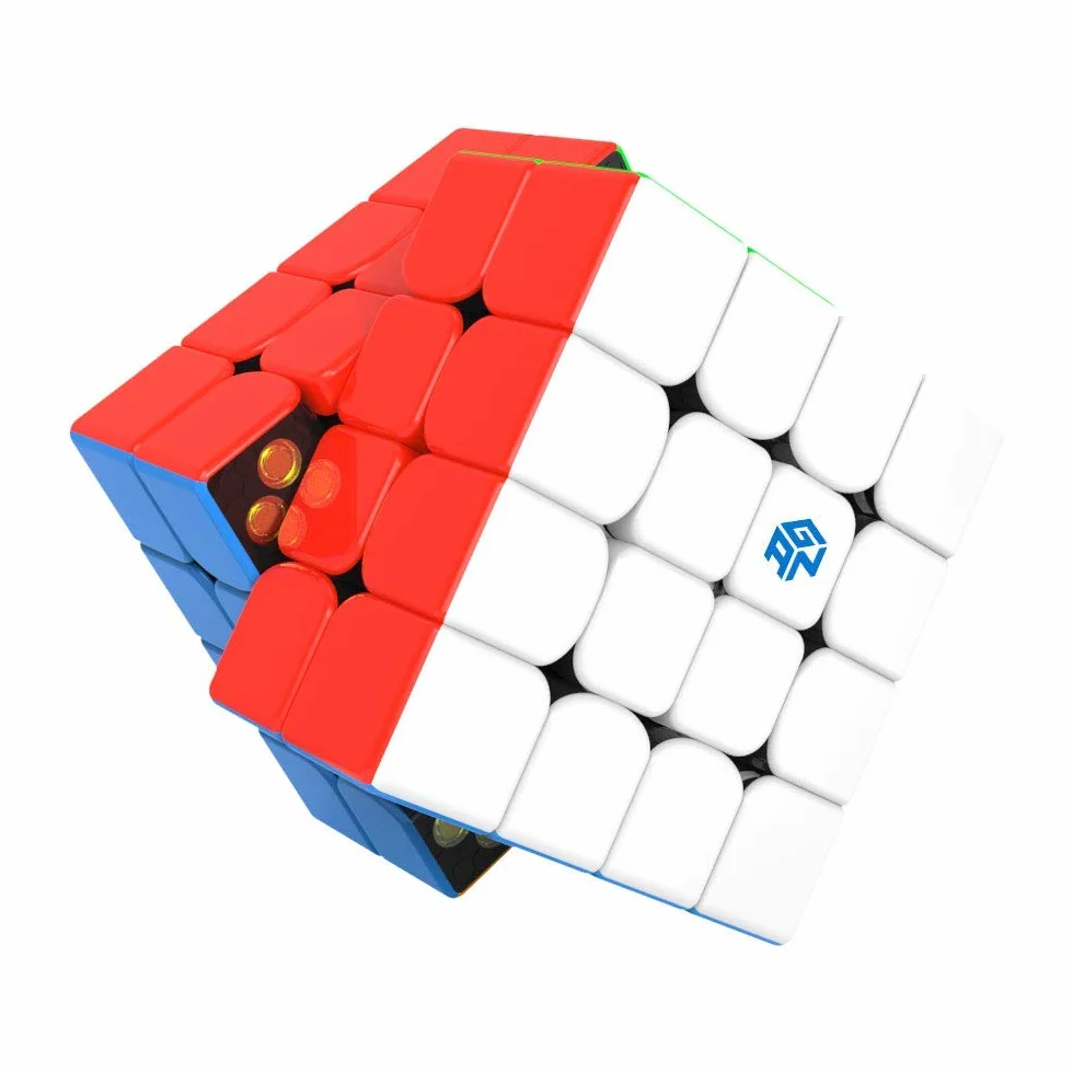 GAN 460 M Speedcube, 4x4 Cubo Master Magnetico 460M Puzzle Giocattolo Rompicapo (Stickerless, Senza Adesivi)