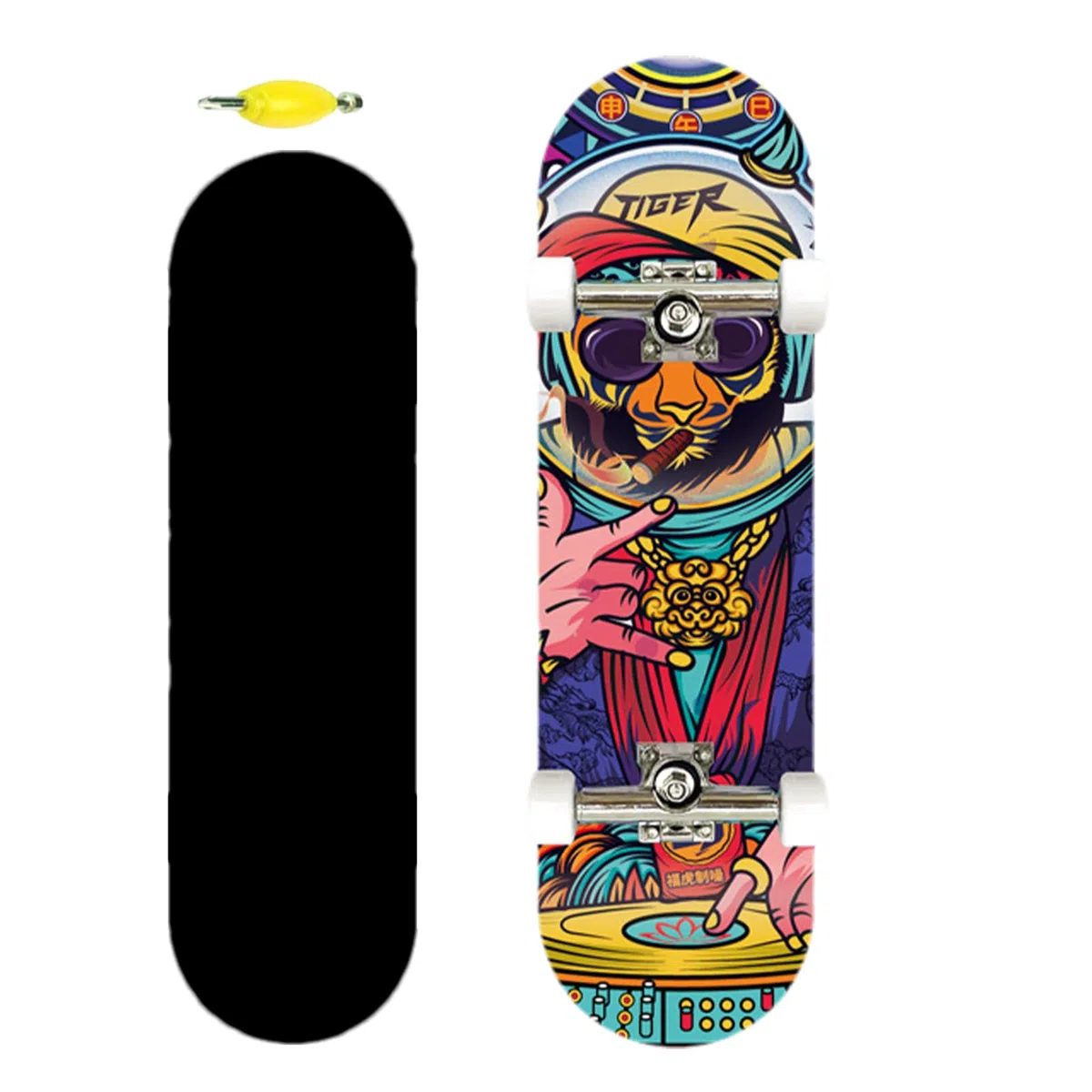 Fingerboard per bambini, skateboard da dito, Tavole per bambini in legno, Piccoli giocattoli da dito, skateboard da dito colorato per bambini dai 6 anni in su