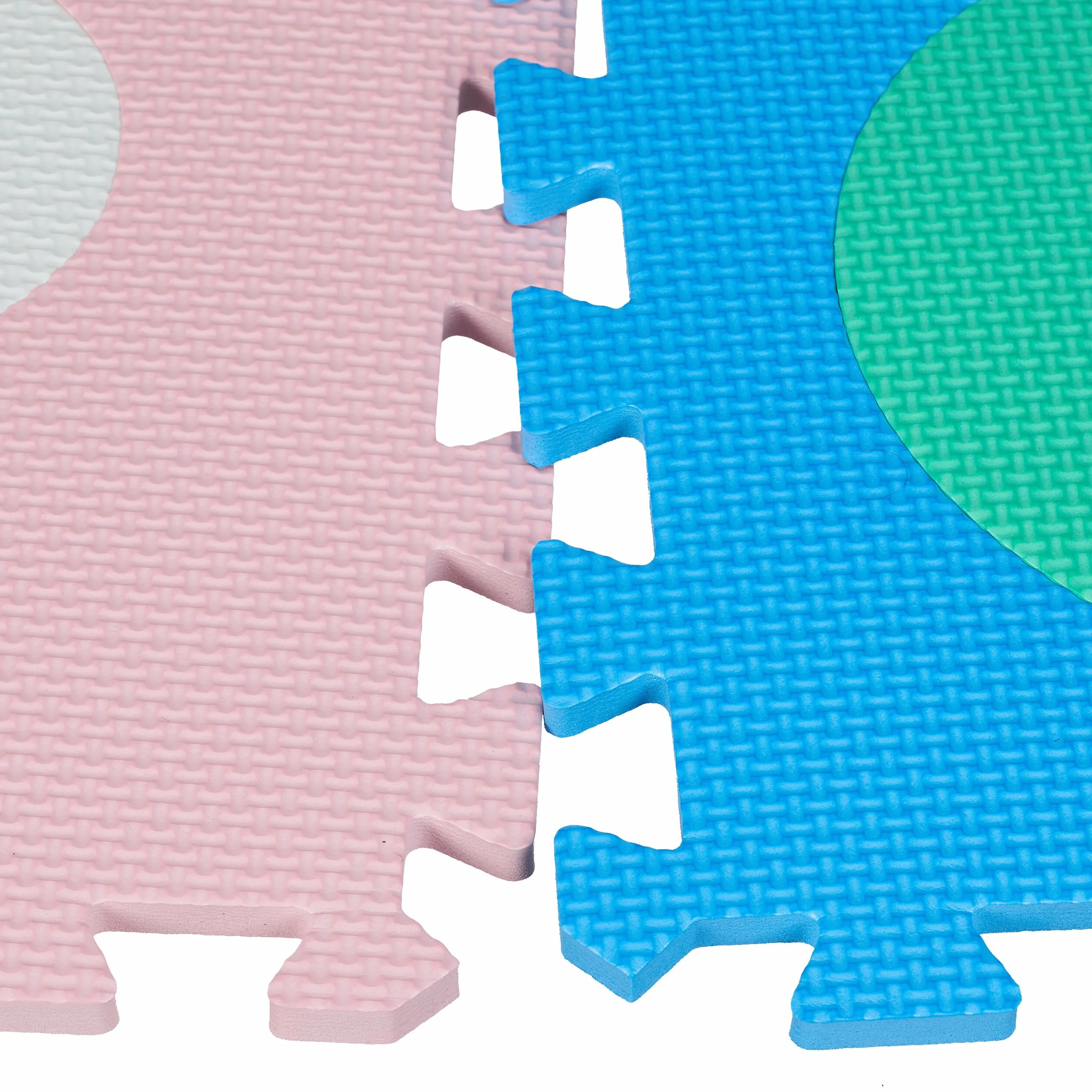 Relaxdays Tappeto Gioco Bambini Puzzle 36 Tappetini Lettere ABC Numeri 171x171 cm Senza BPA Colorato