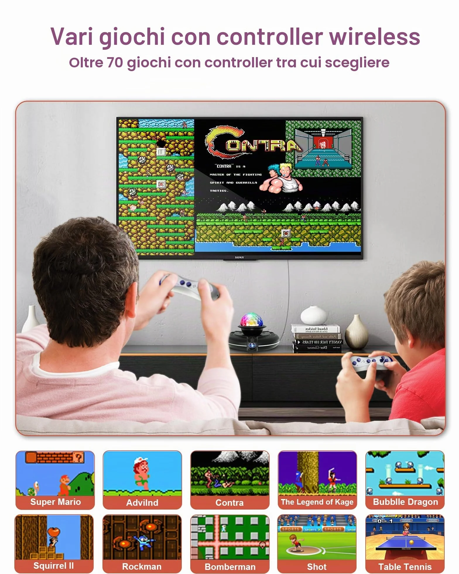 Tappetino da Ballo per Bambini per TV con Telecamera, Tappetino da Gioco Antiscivolo per Interni con 2 Controller Wireless e Palla da Discoteca Colorata, Regalo per Ragazzi, Ragazze, Adulti