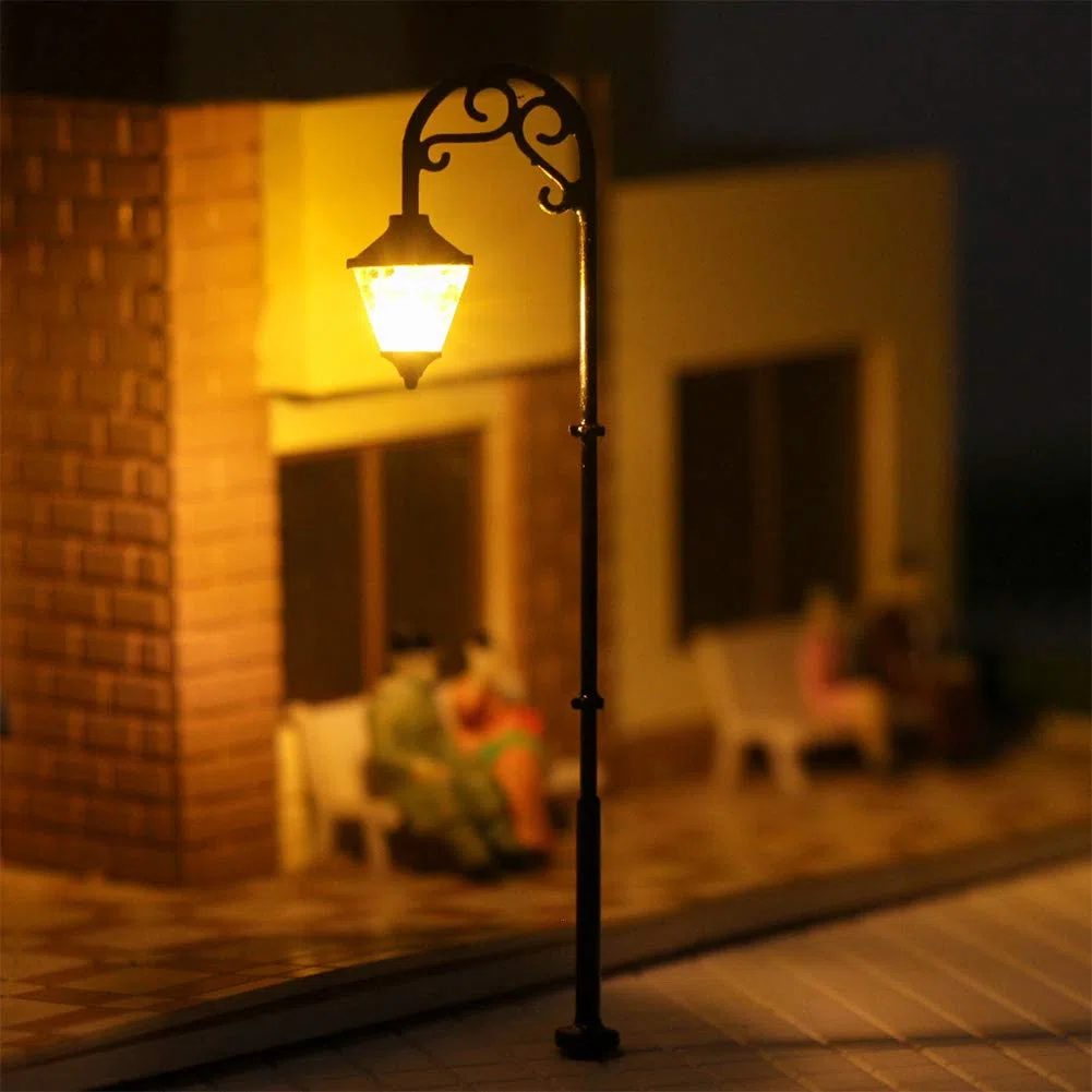 Evemodel lampioni ferroviari HO 63mm modello lampade stradali