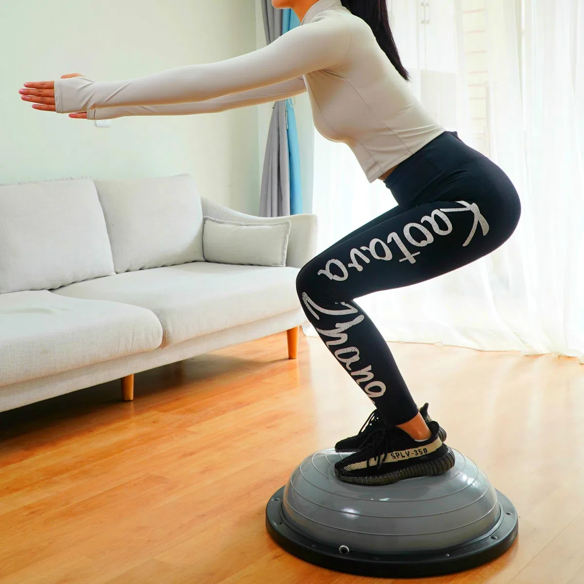 Nice C Balance Ball Trainer z Fascą i Pompą do Jogi Fitness