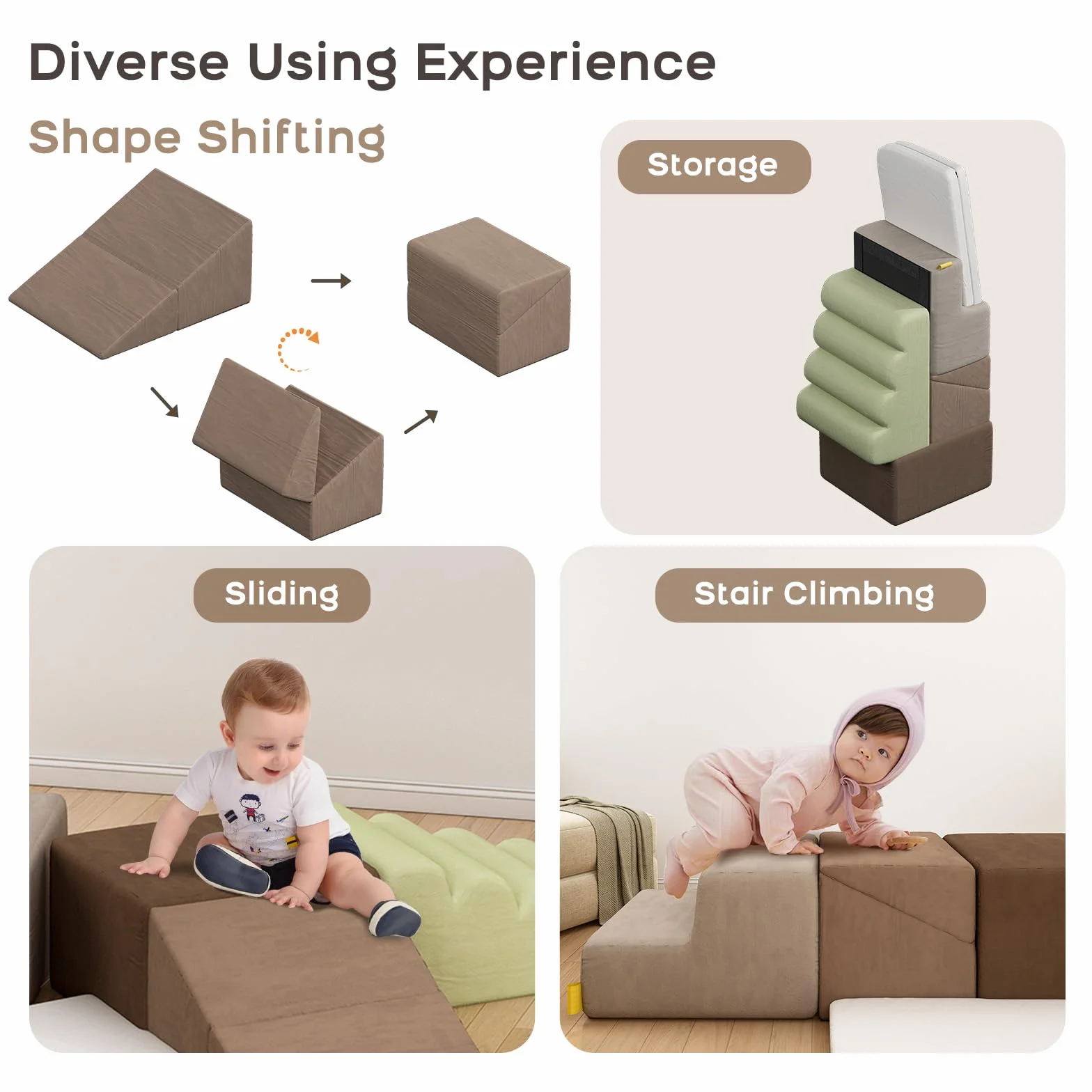BanaSuper Blocchi di Schiuma per Bambini, Morbidi XXL, Certificati EN71, Giocattolo Montessori, Custodia Lavabile, Set di Gioco Morbido