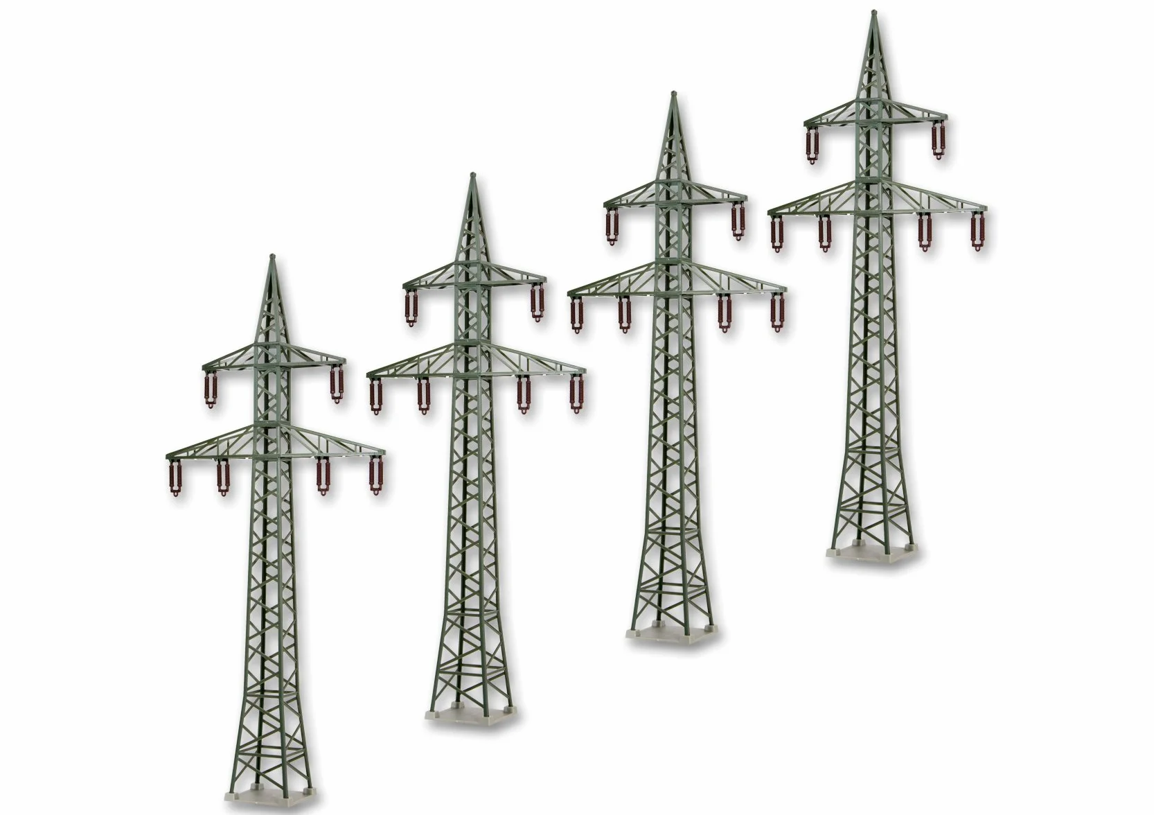 KIBRI 38533 - H0 1:87 - Kit traliccio per linee elettriche 4 pezzi