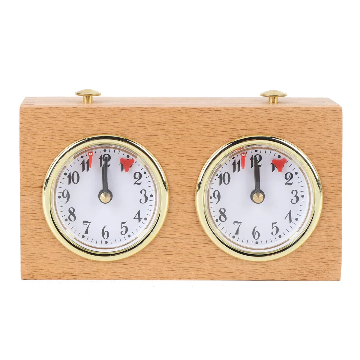 Ausla Timer Orologio degli Scacchi Strumento Meccanico Tempistica Legno retrò per Scacchi Cinesi Weiqi