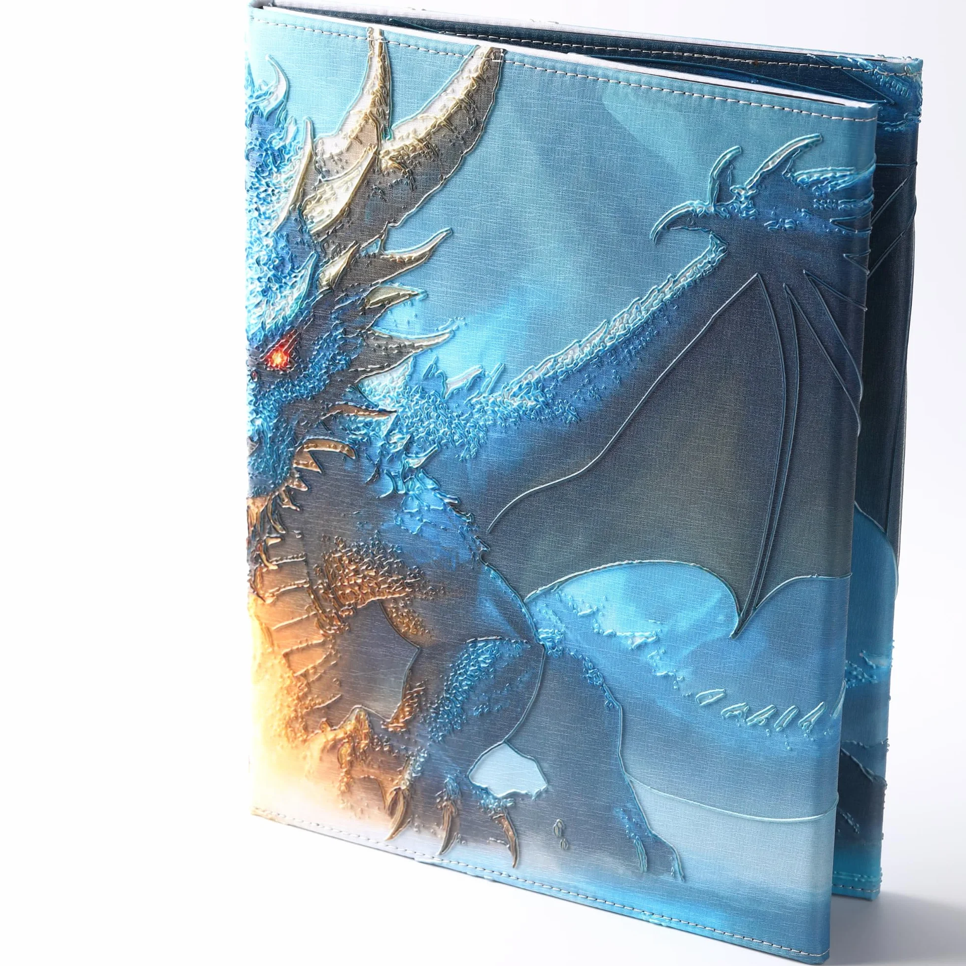 DND 5e DM Screen 8 pannelli Deluxe in ecopelle con tasche oscillanti cancellabili a umido e fogli per trucchi Dungeon Master Dungeons and Dragons GM Terrain Accessori D&D regalo per i Game Master