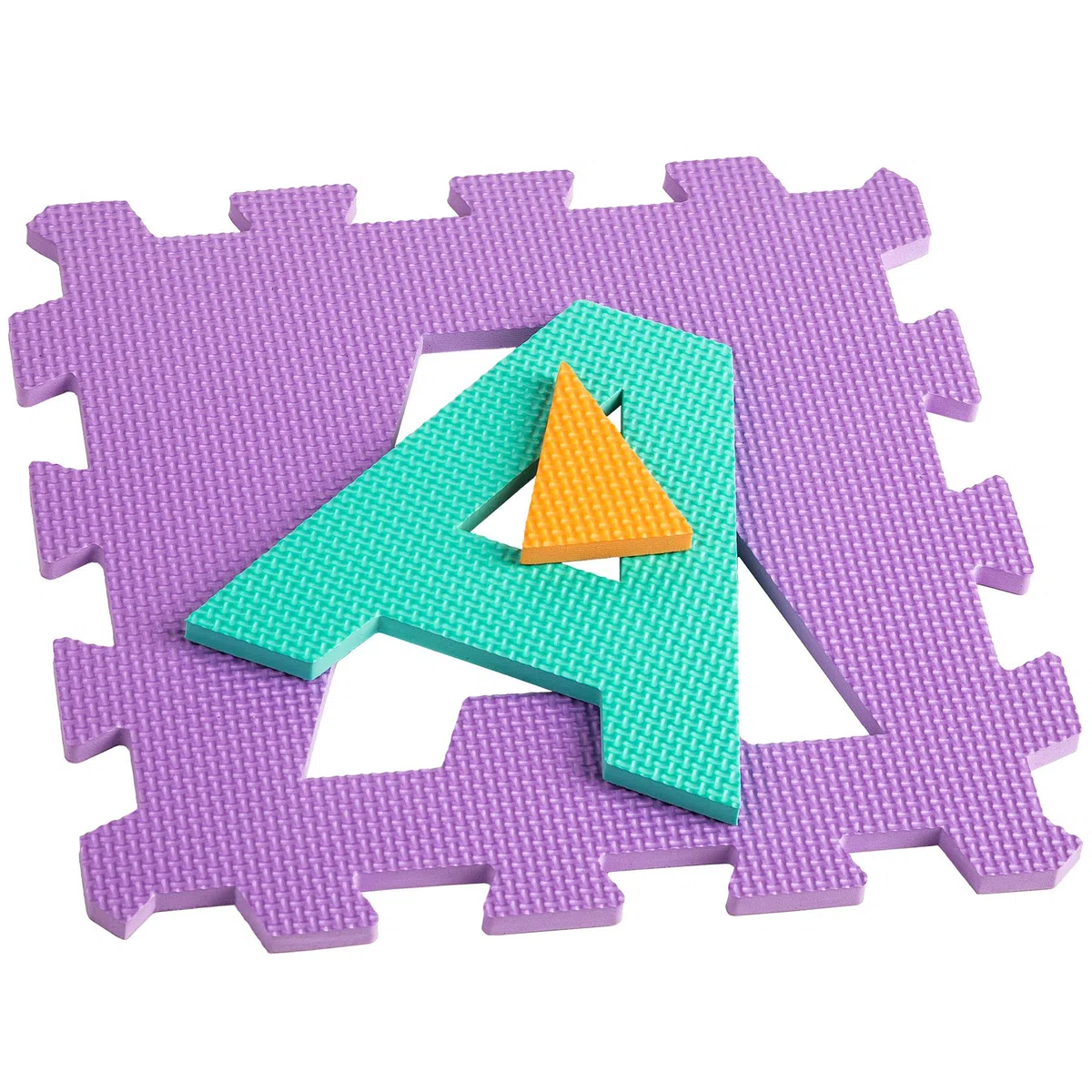 Tectake Tappeto Gioco Bambini Puzzle 189x189x1cm 86 pezzi Lettere e Numeri Gomma EVA Giochi Montessori