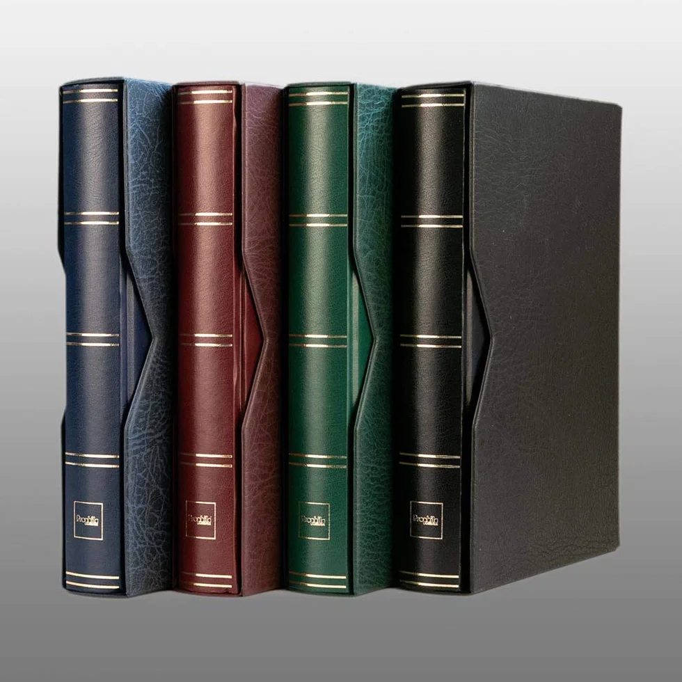 Prophila Leuchtturm classificatori 60 pagina bianco con cofanetto verde