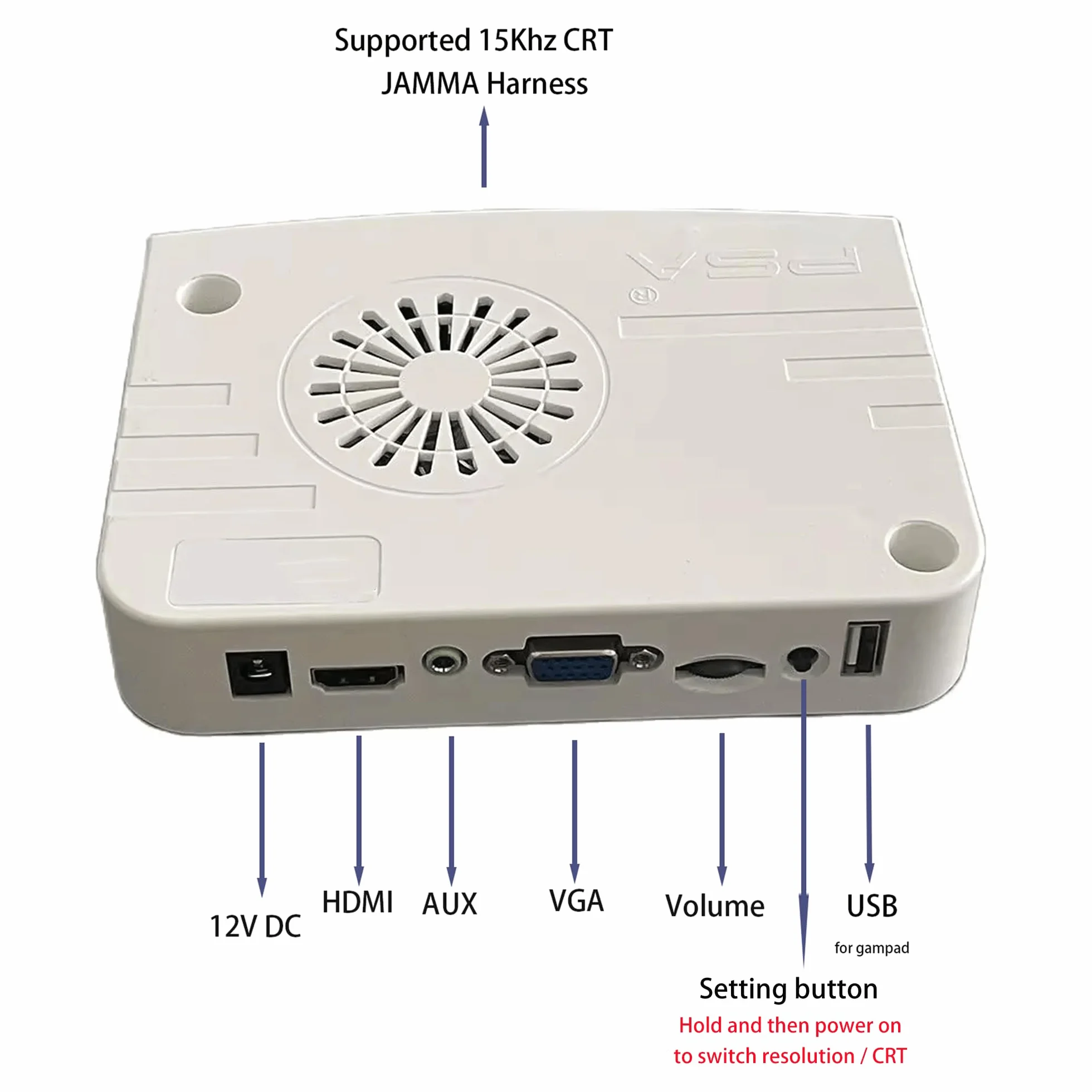 SAGA DX Plus Multi-Game System Arcade Jamma Board, 9800 in 1, VGA, compatibile HDMI, 3P, 4P, record punteggio alto, giochi 3D HD 1280x720P, uscita HDMI/VGA, supporto per 4 giocatori (CX2800)