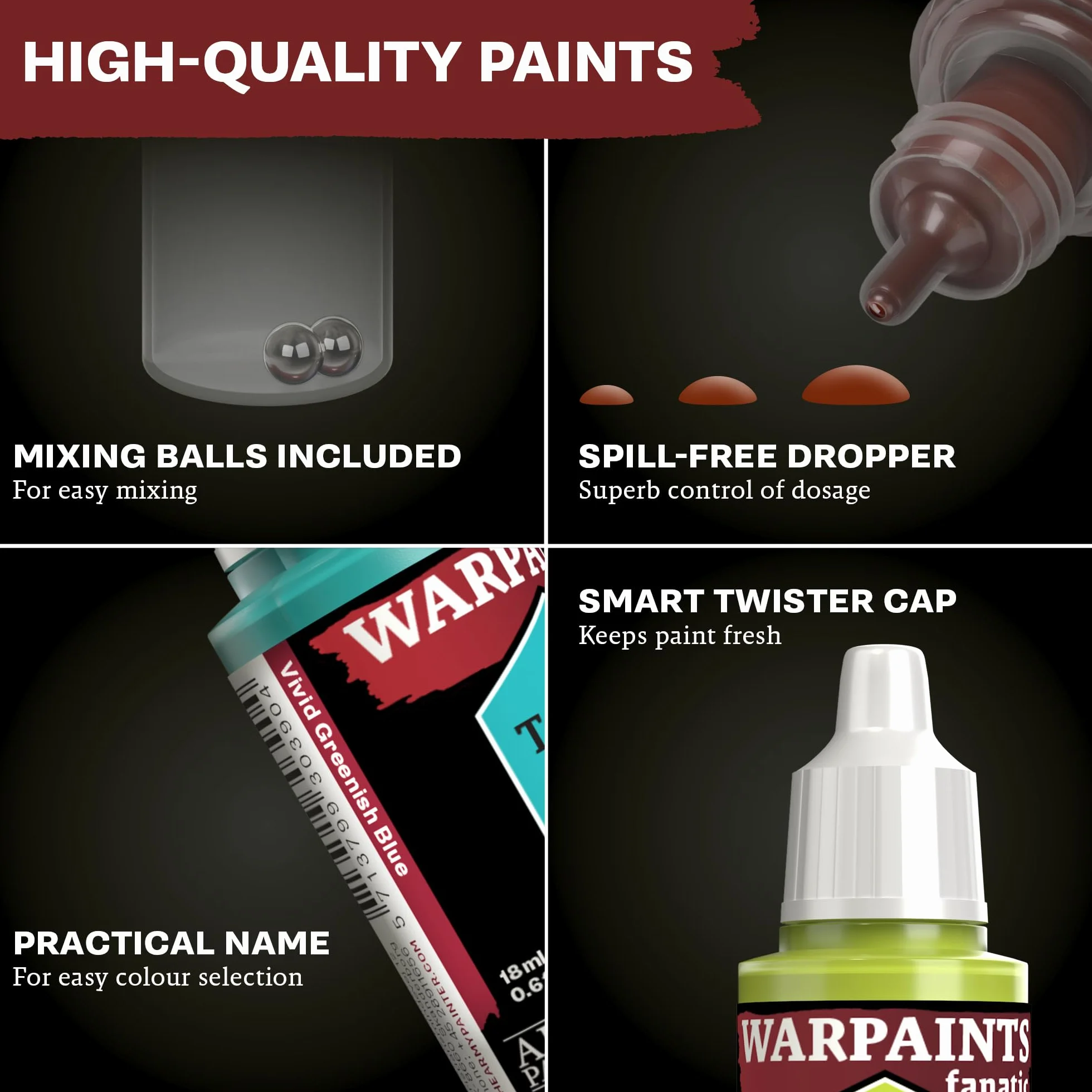 The Army Painter Warpaints Fanatic Starter Set 11 x 18ml Colori Acrilici per Miniature DnD e Warhammer