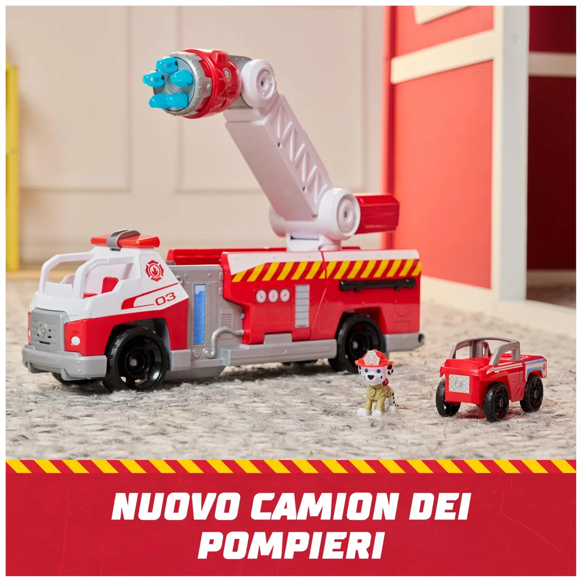 Paw Patrol Camion dei Pompieri Marshall Lanciatore Rapido Luci Suoni Giocattoli 3+ Anni