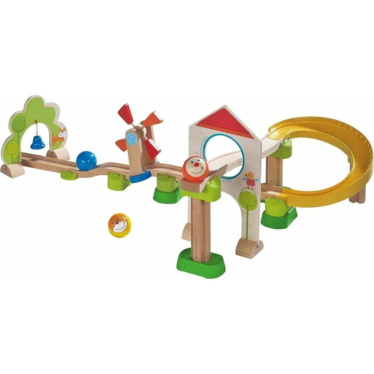 HABA 300438 Ball Track Kullerbü - Windmill Track- with Special Effects, for Ages 2 Years And Up (Made in Germany)