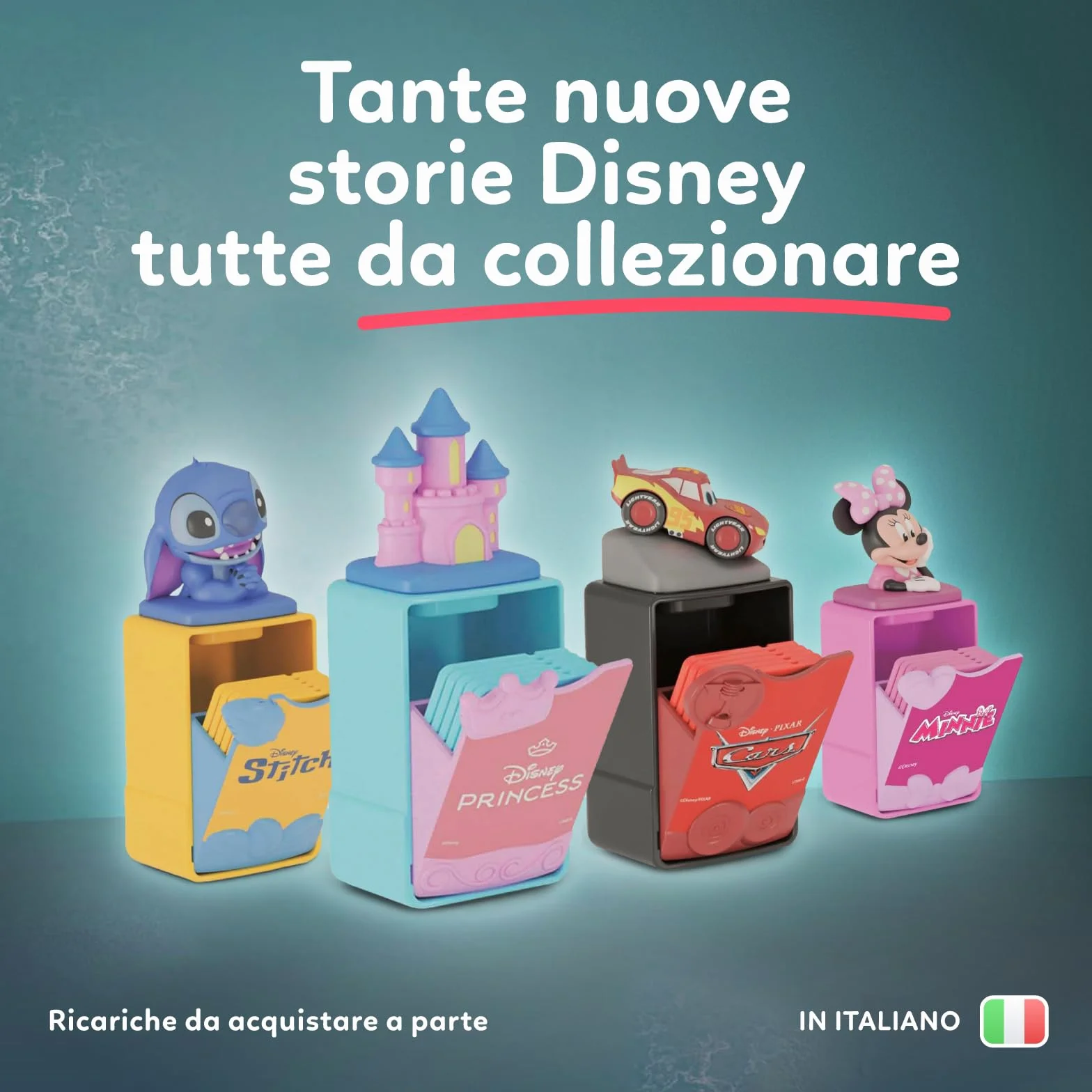 Clementoni Disney Baby Proiettore Raccontastorie Plus, Storyteller per Bambini 2+ Anni, 7 Storie Classiche, Gioco Elettronico Parlante Portatile, Idea Regalo, Italiano