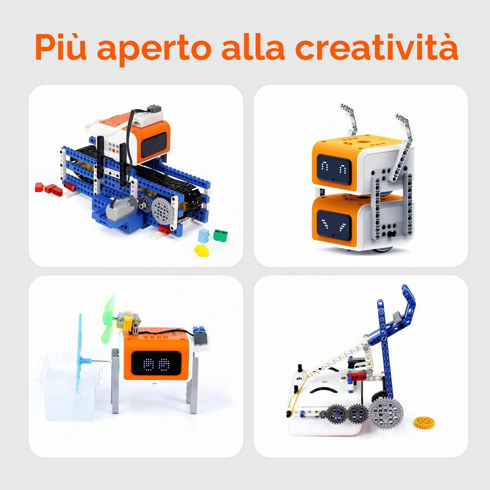 VinciBot - Robot programmabile per bambini 8-12 anni, kit Scratch & Python, programmazione elettronica, robot educativo STEM