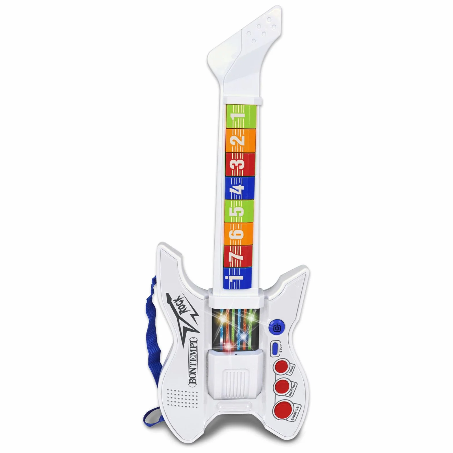 Bontempi | InfraGroove - Chitarra Rock ad Infrarossi per Suoni Fantastici e Ritmi Innovativi, Bianca