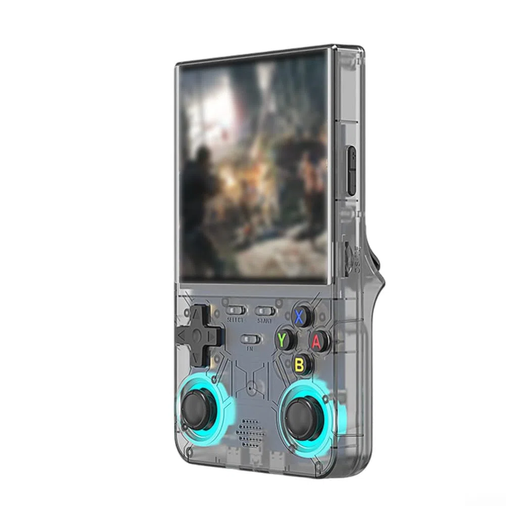 R36 Ultra Console di gioco portatile da 128 GB Display HD da 4 pollici con design retrò per viaggi e viaggi (blu)