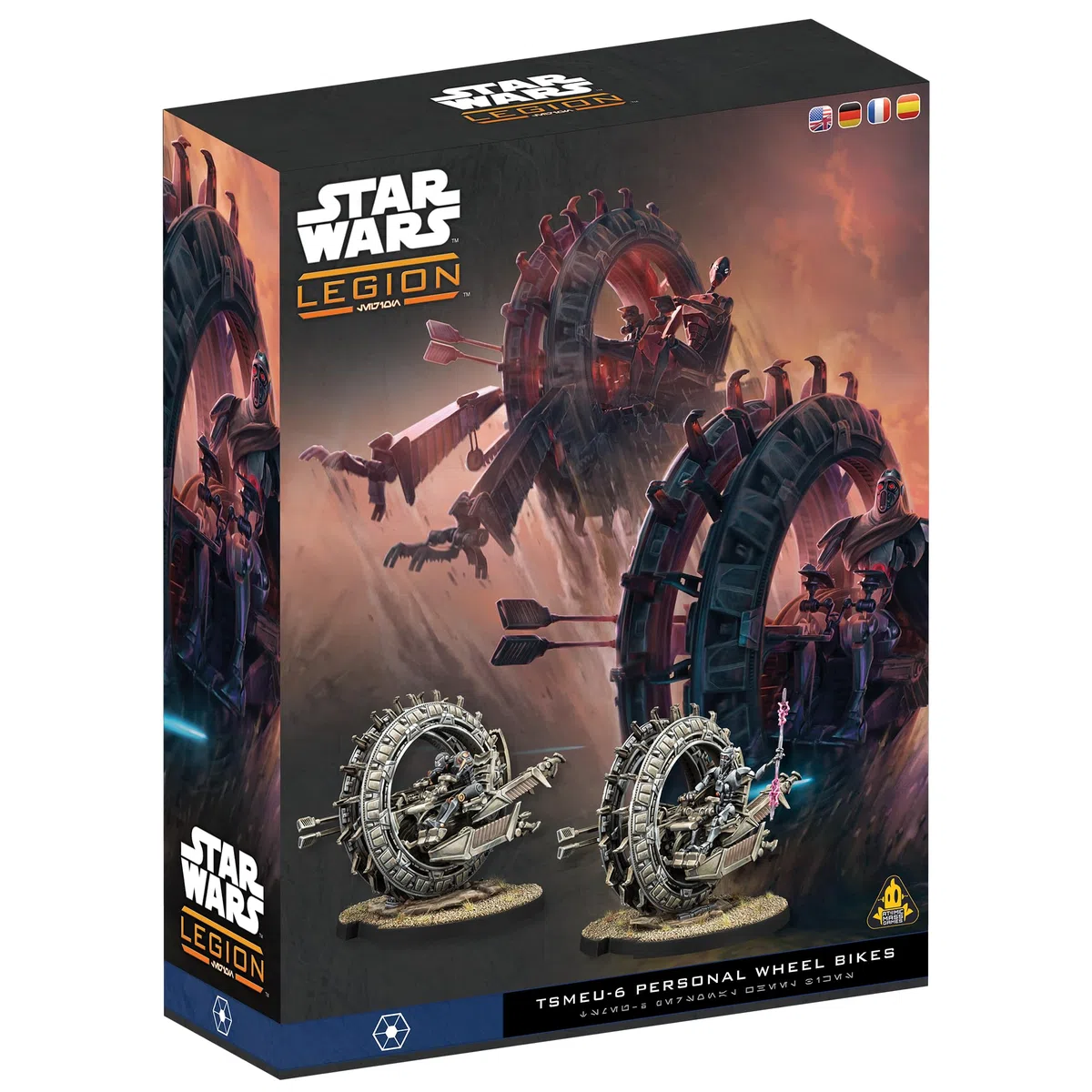 Asmodee, Star Wars: Legion – TSMEU-6 Personal Wheel Bikes (ruota), versione DE, espansione per tablet per 2 giocatori dai 14 anni in su, con tempo di riproduzione di 120-180 minuti, multilingue